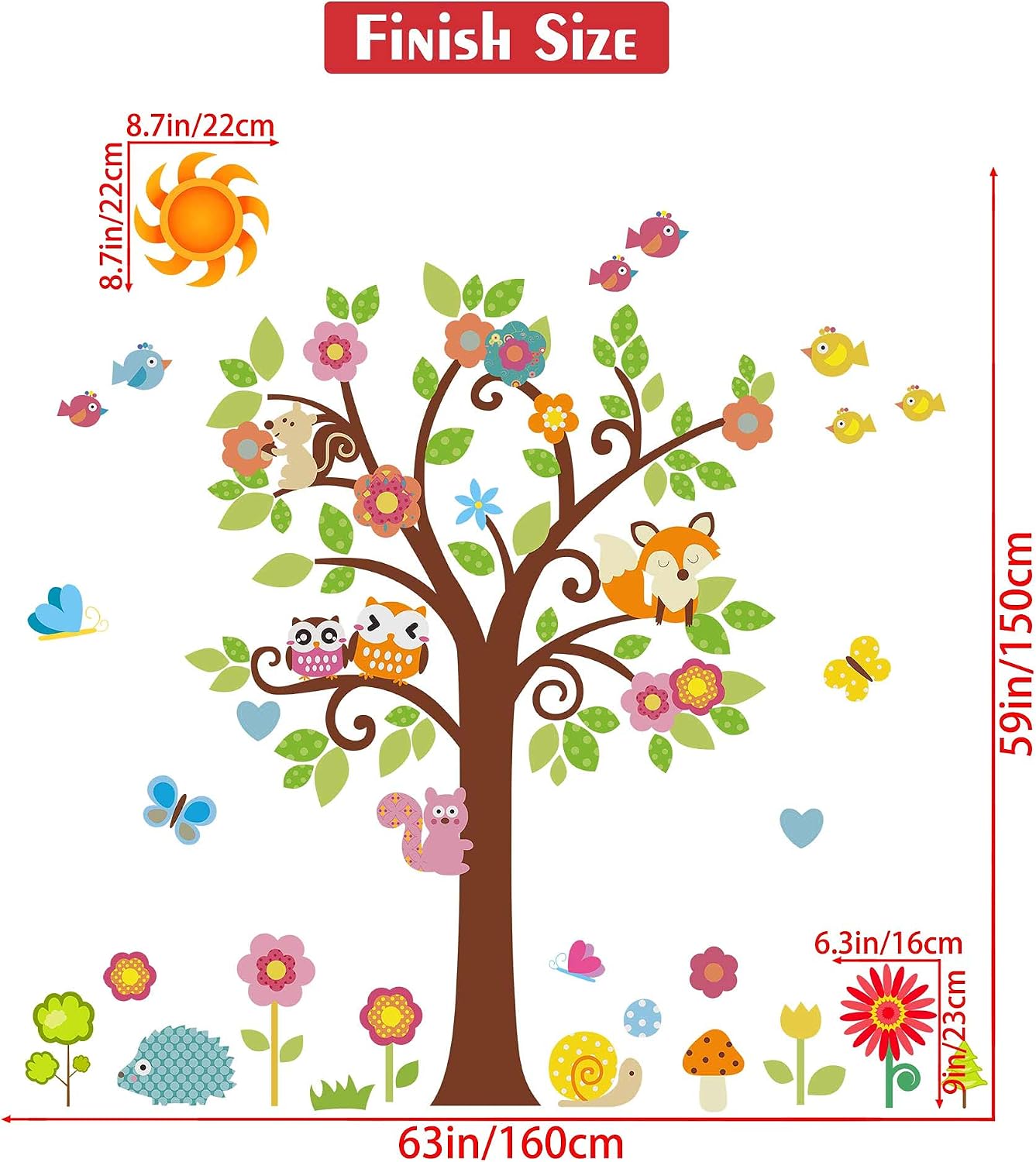 Flower Wall Decals DIY Vinyl Home Wall / B