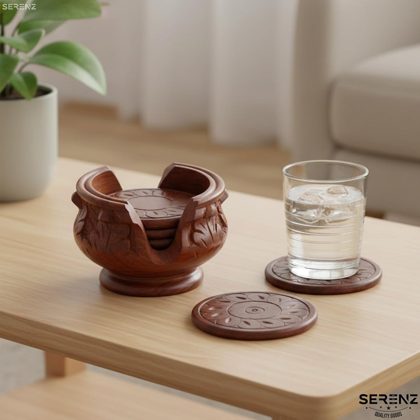 Wooden Coaster Set / Set of 6