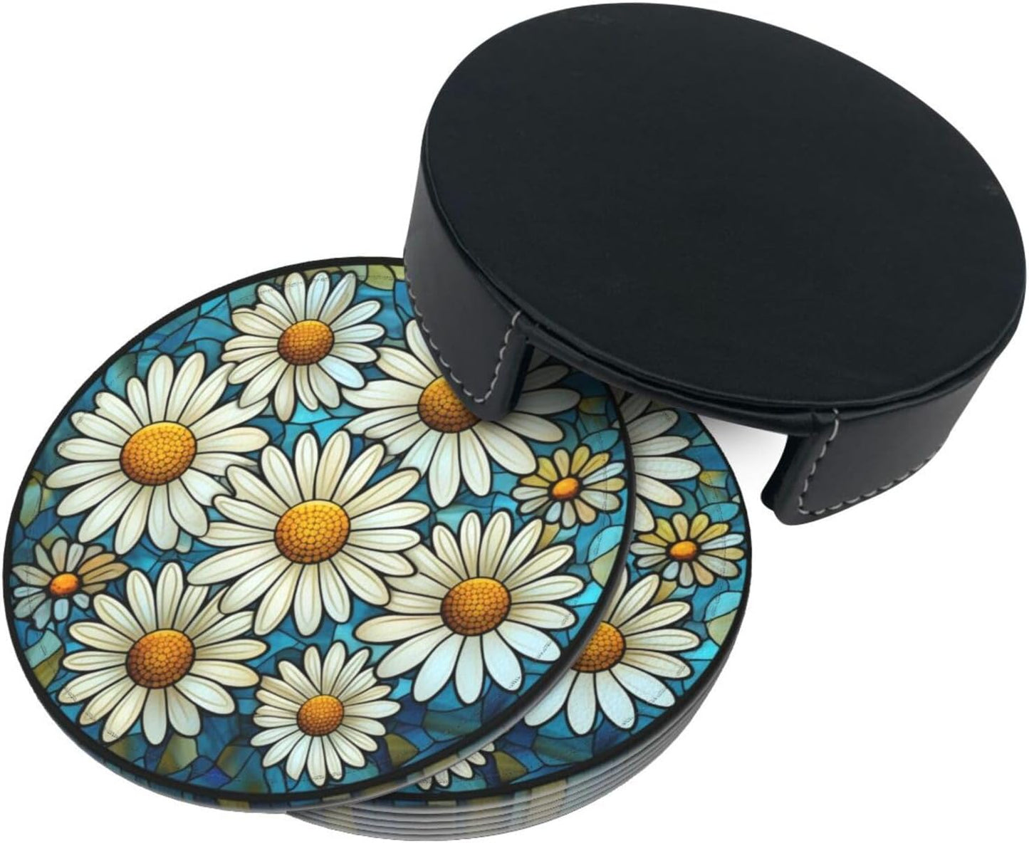 Holder / Coasters for Drinks / Daisy / Set of 6
