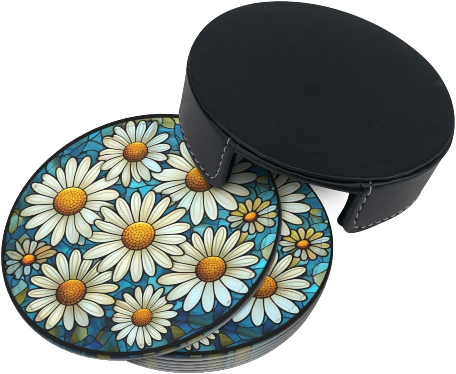 Holder / Coasters for Drinks / Daisy / Set of 6