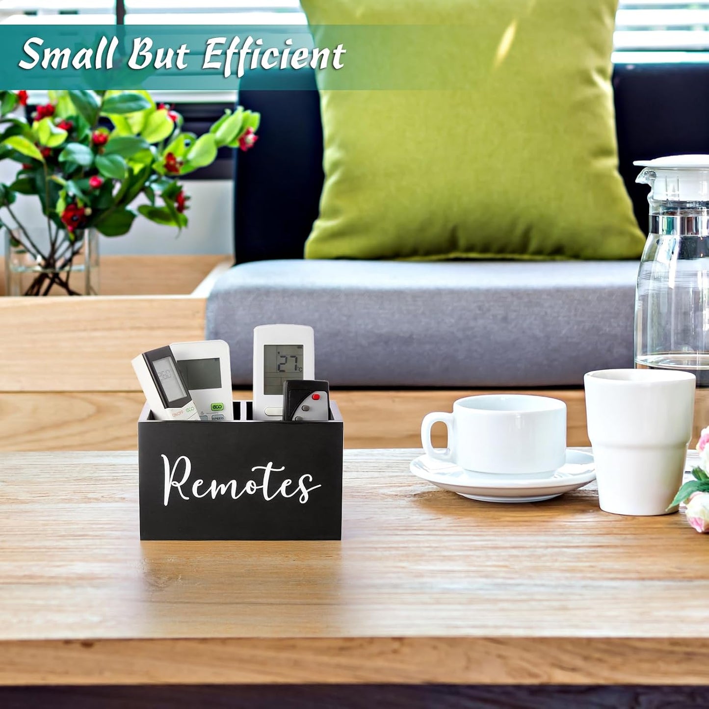 Remote Control Holder / Black / 2 Slots