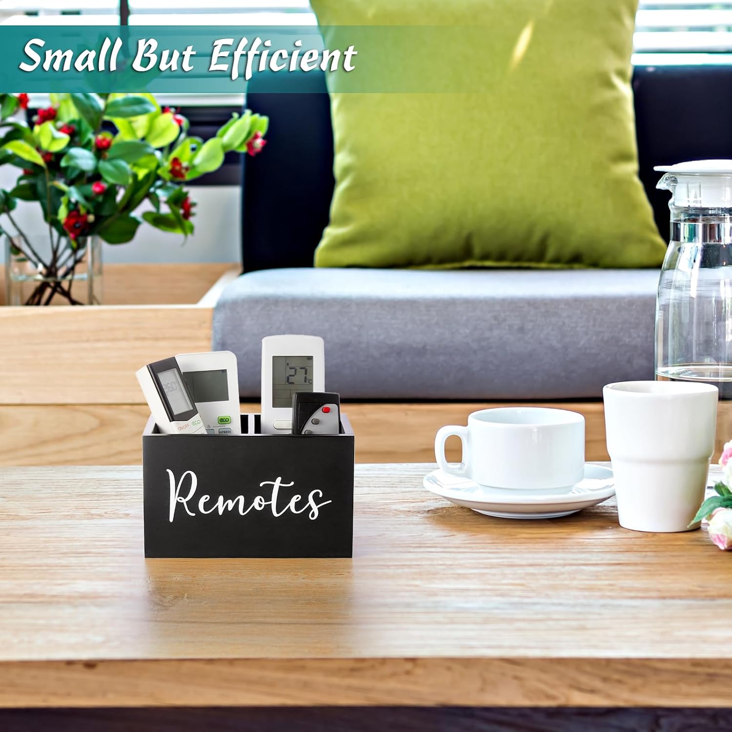 Remote Control Holder / Black / 2 Slots