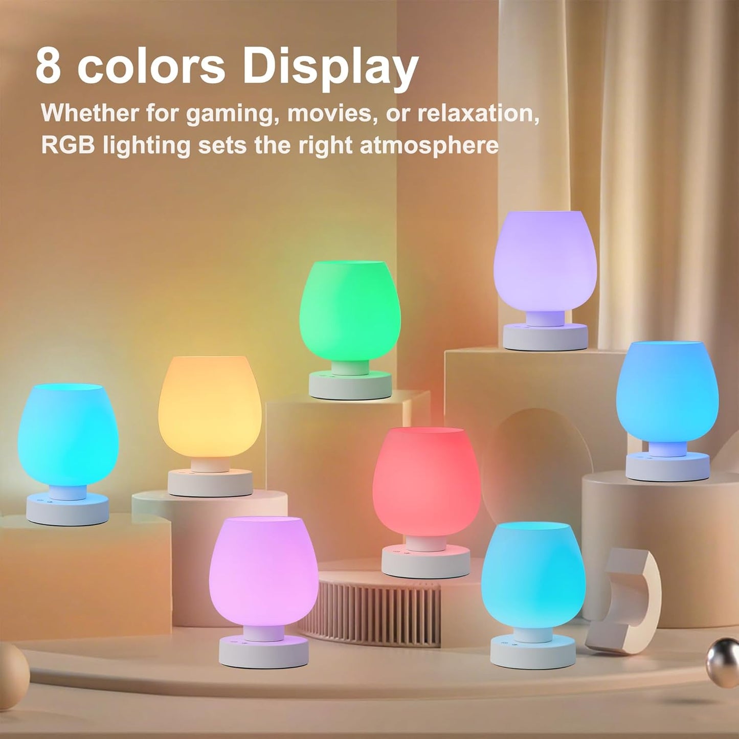 Rechargeable Battery Operated Desk Lamps / White