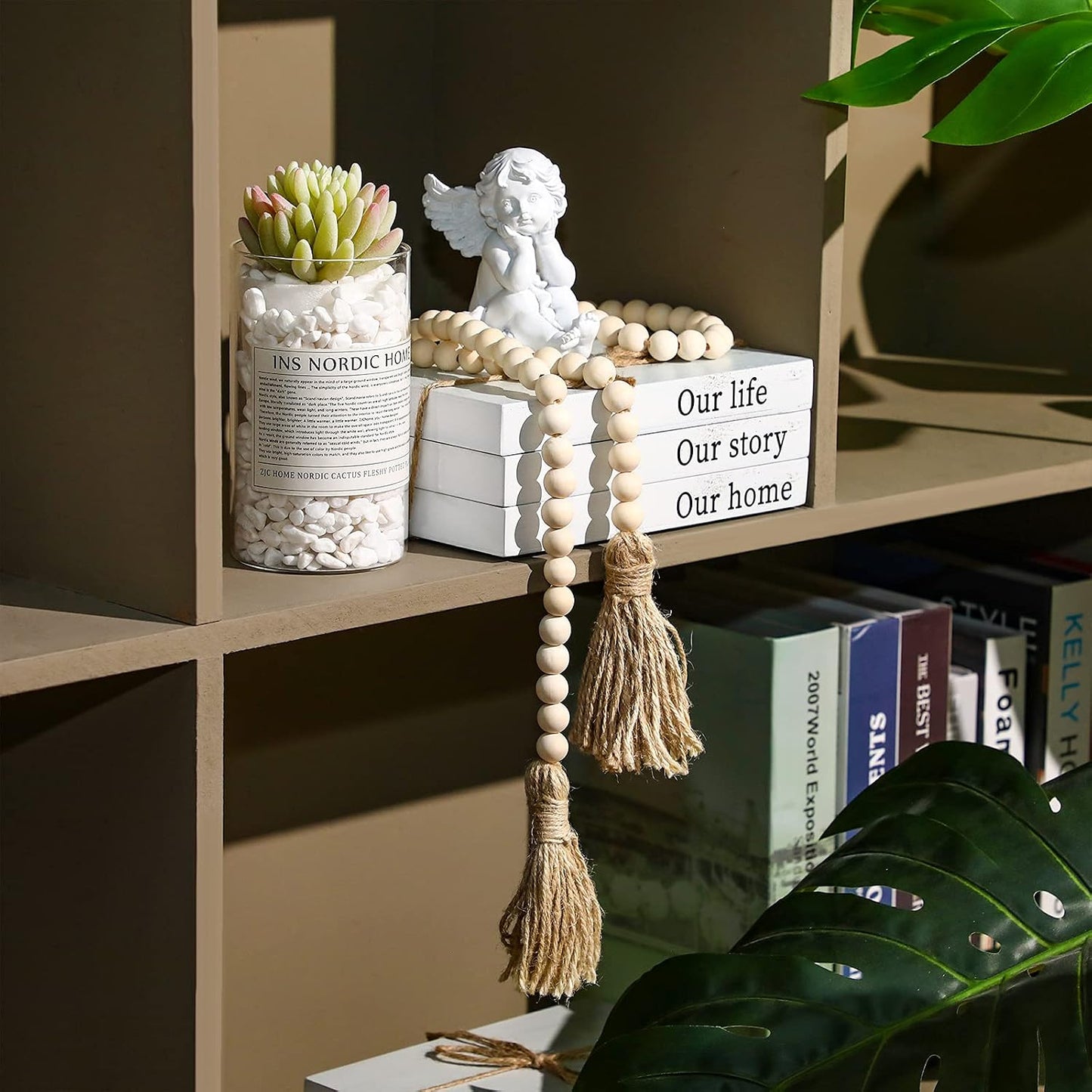 Decorative Books / Our Life, Our Story, Our Home / White / Set of 3