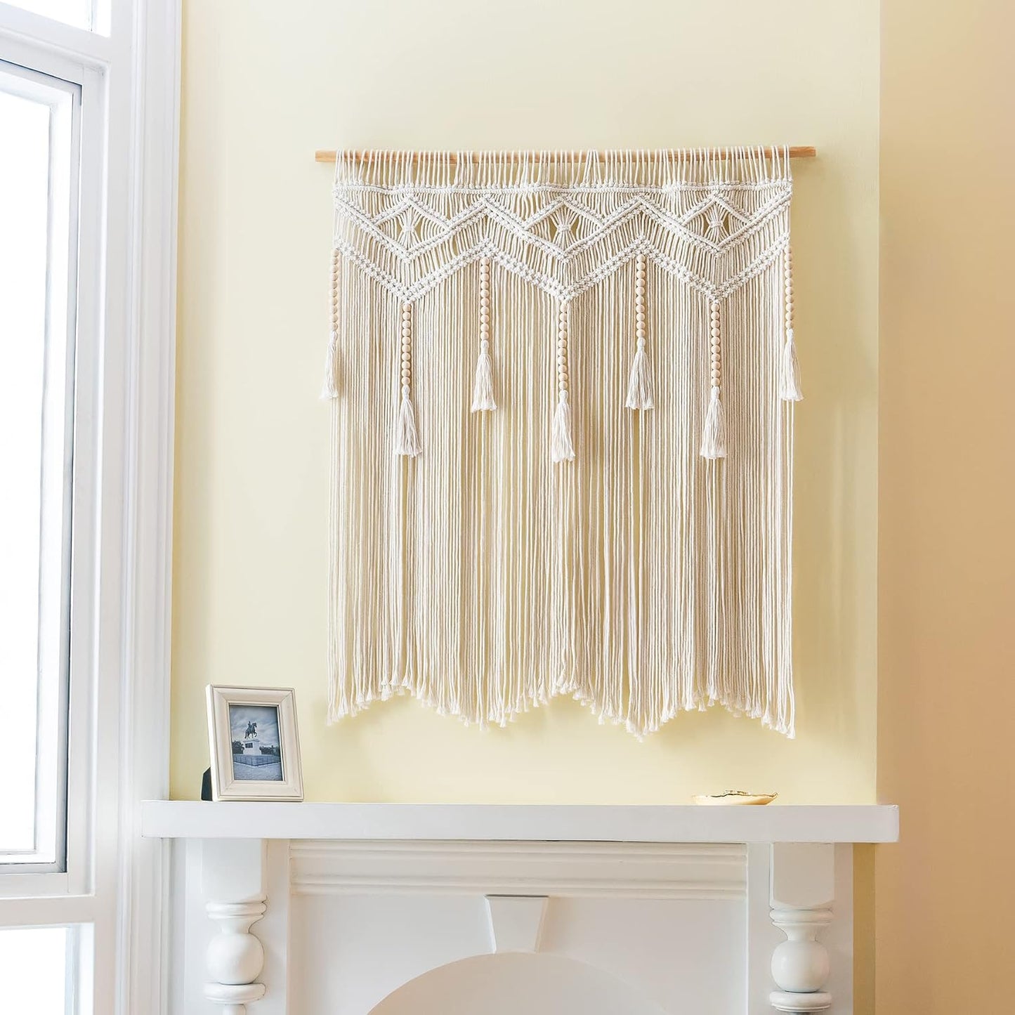 Macrame Wall Hanging Large Boho Decor Woven Wall Tapestry Chic Art Tassel Christmas Decoration