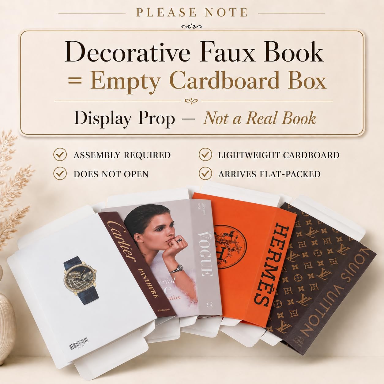Not Real Books / Glam_large / Set of 4