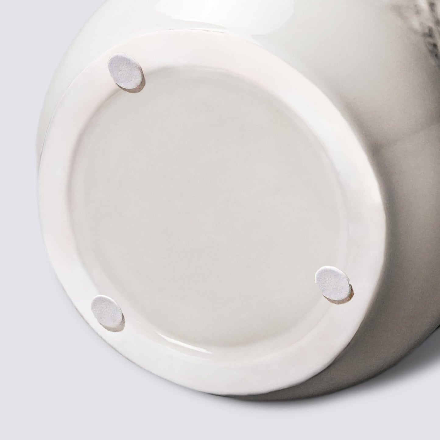 White Ceramic Vase / Modern White / 9 Inch