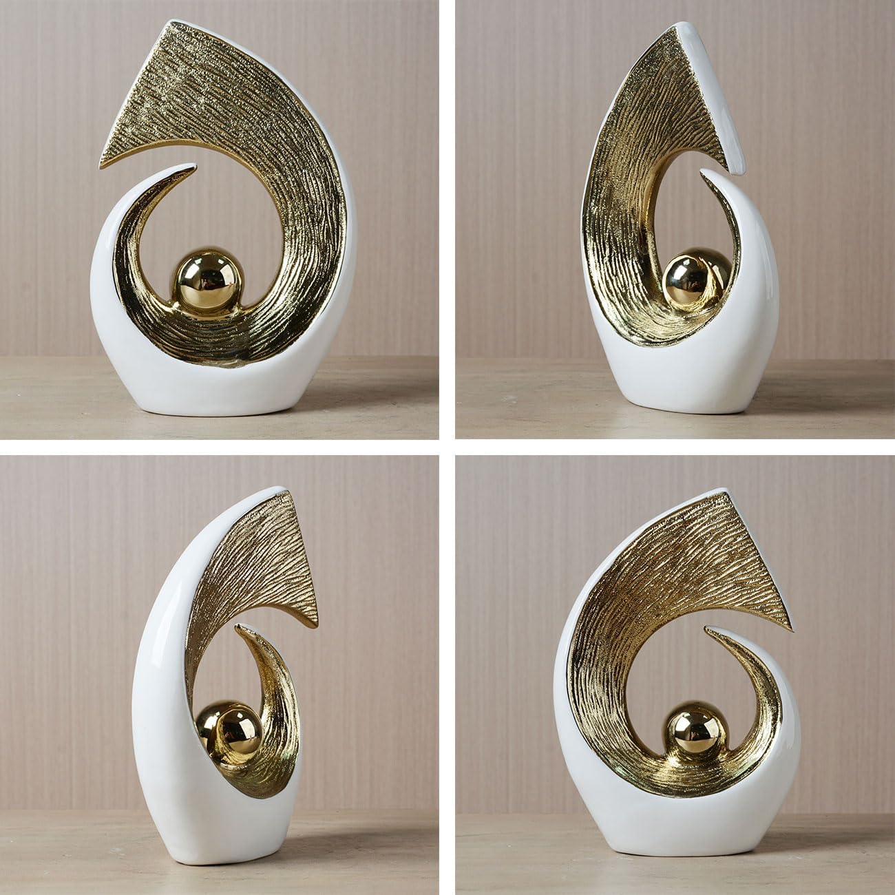 Abstract Statue Figurine Modern Art Sculpture Home Decor Ceramic Ornament Gift for Living Dining