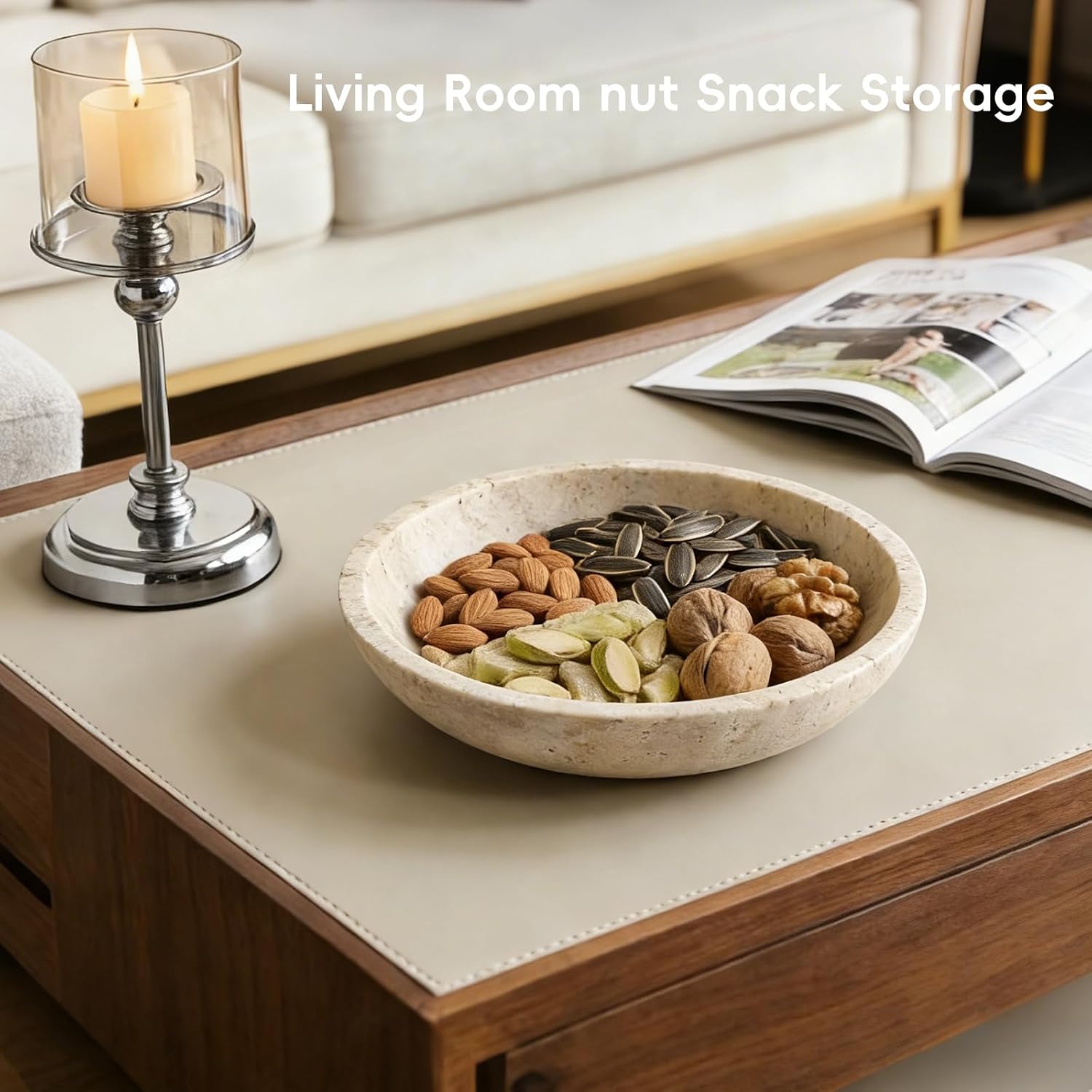 Decorative Bowl Modern Key Bowl for Entryway Table / Yellow