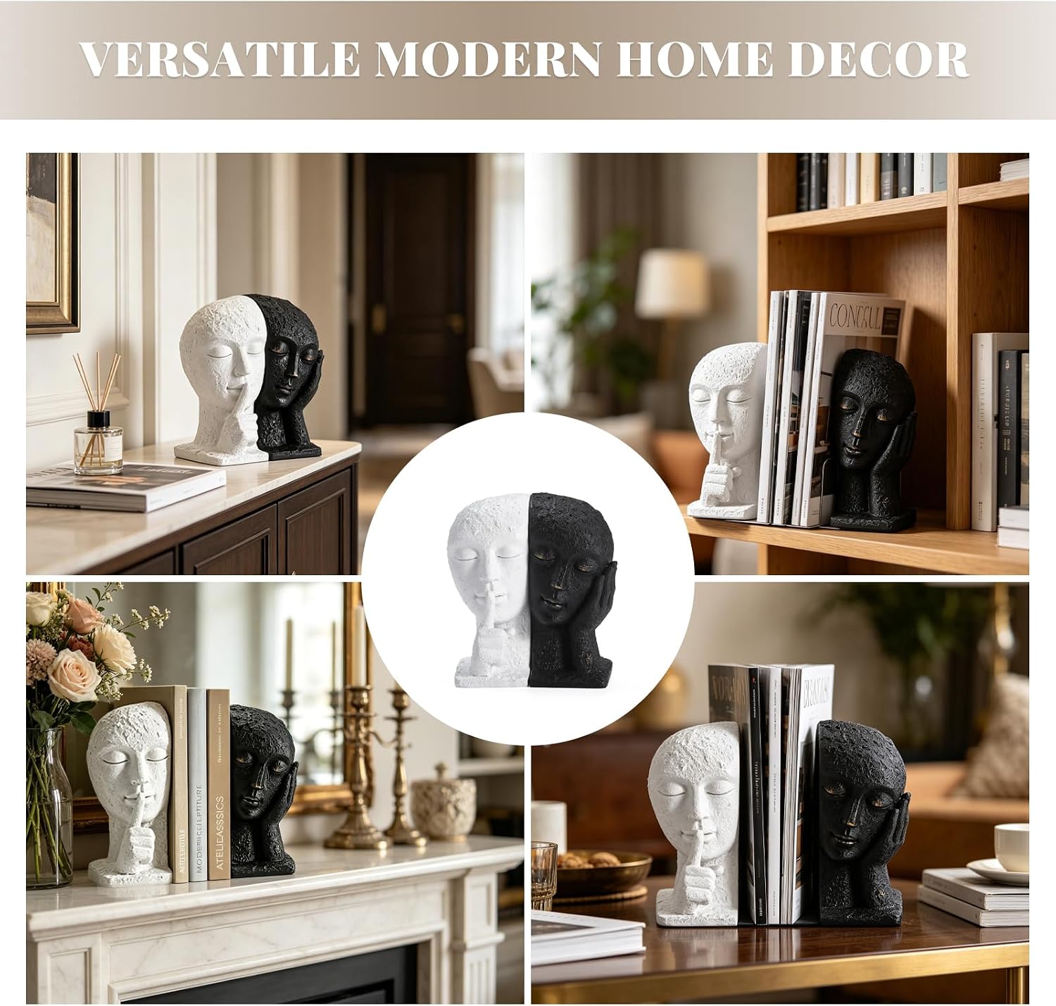 Modern Book Holder / Black & White