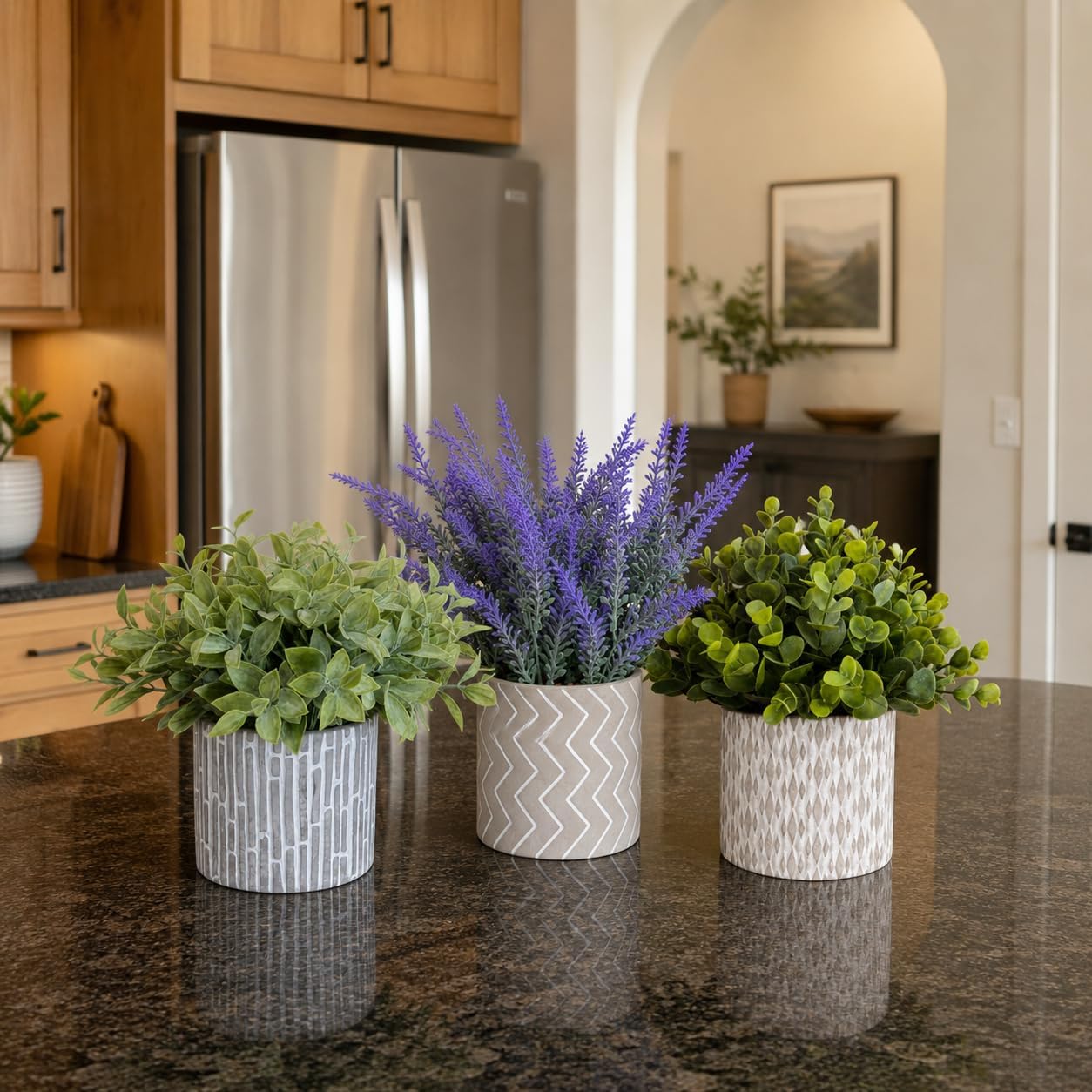 Artificial Potted Plants / Set of 3