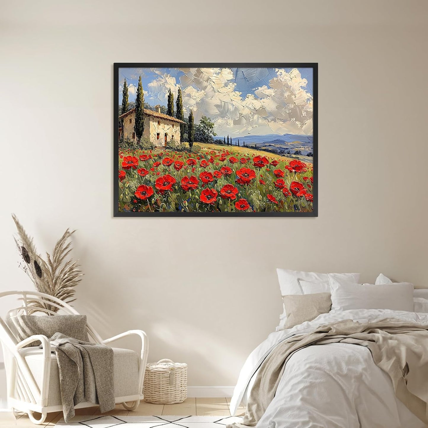 Giftgarden 20x27 Picture Puzzle Frame Black, Textured Metal Frame 27x20 for Poster Wall Display, Single