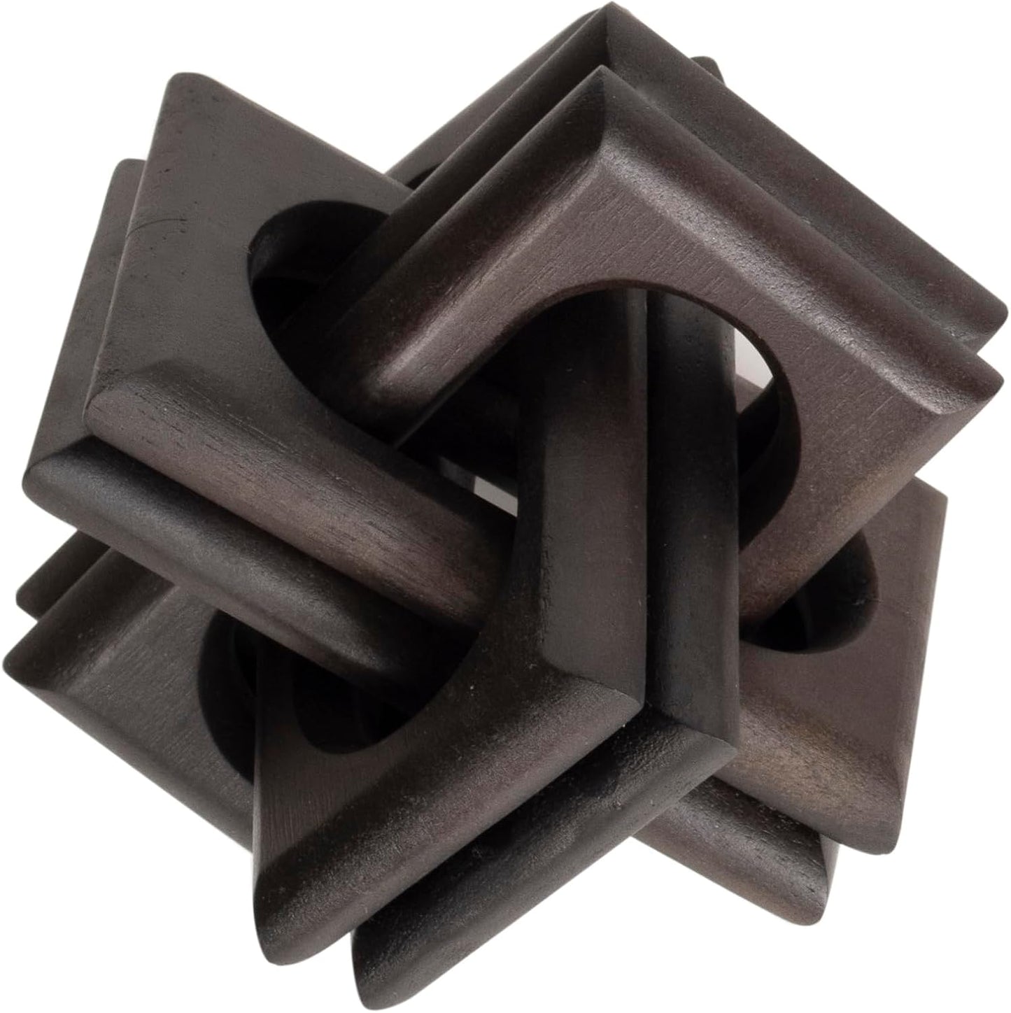 Handmade Mango Wood Knot Sculpture / Black