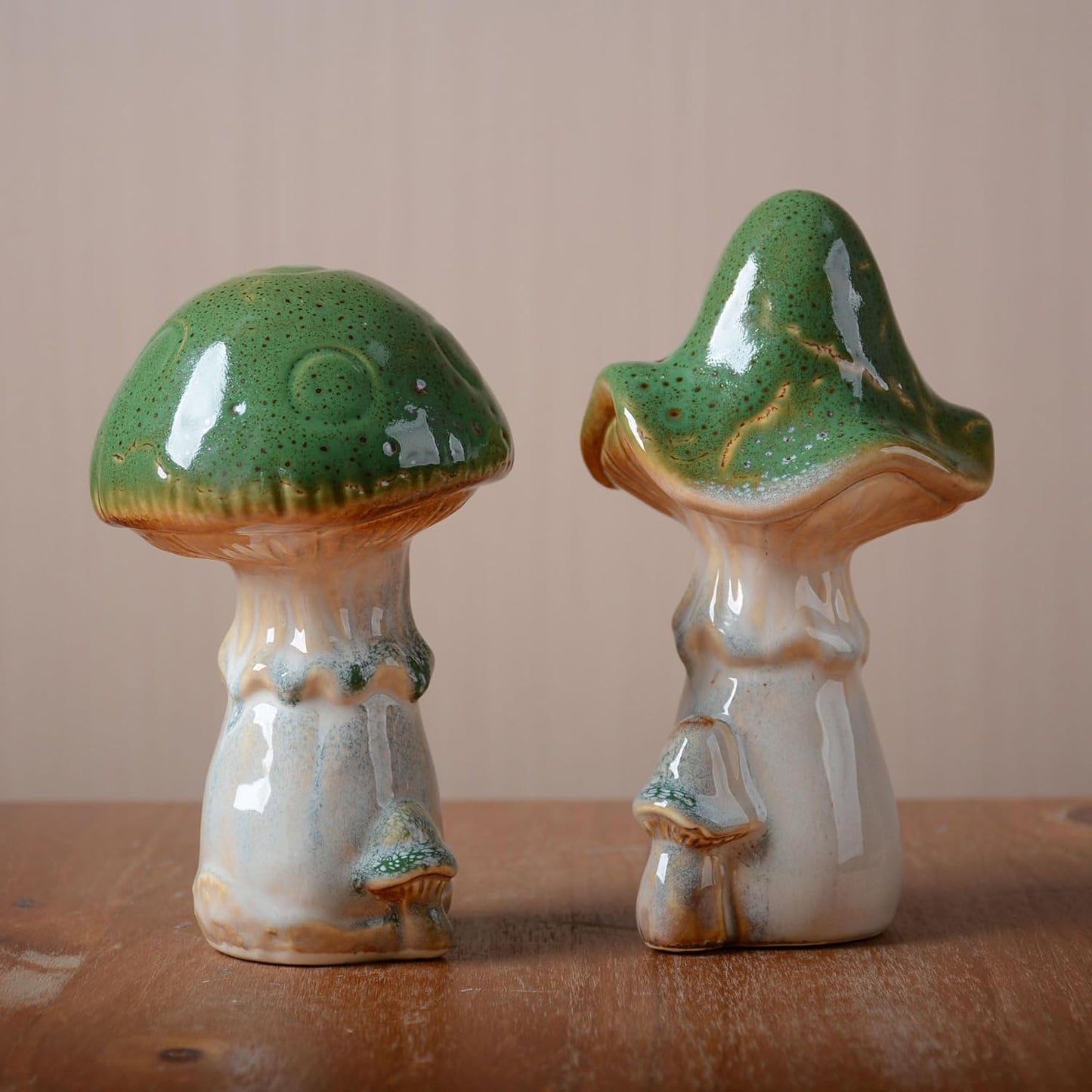 Mushroom Statue Decor Fairy Garden Sculpture Figurine Home Gift Art / 7.1 Inch