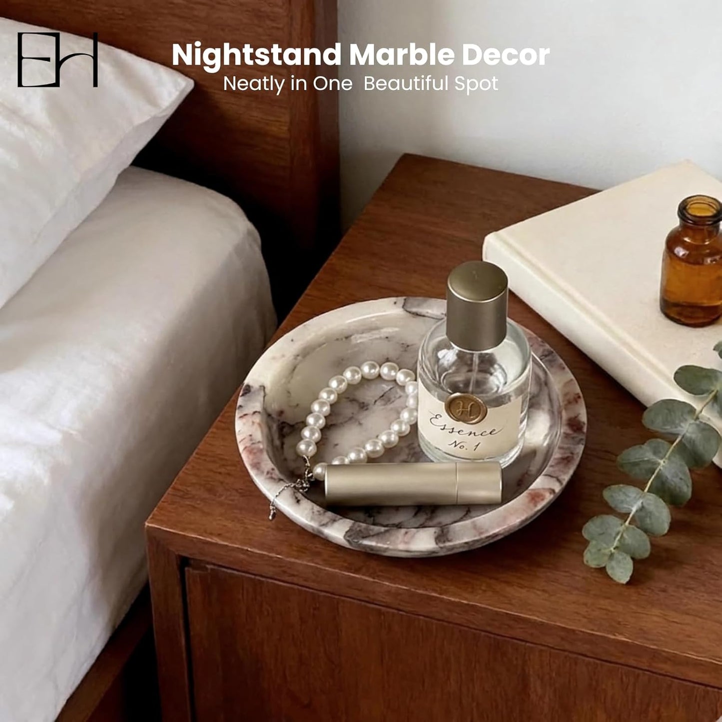 Calacatta Marble Tray for Jewelry & Keys