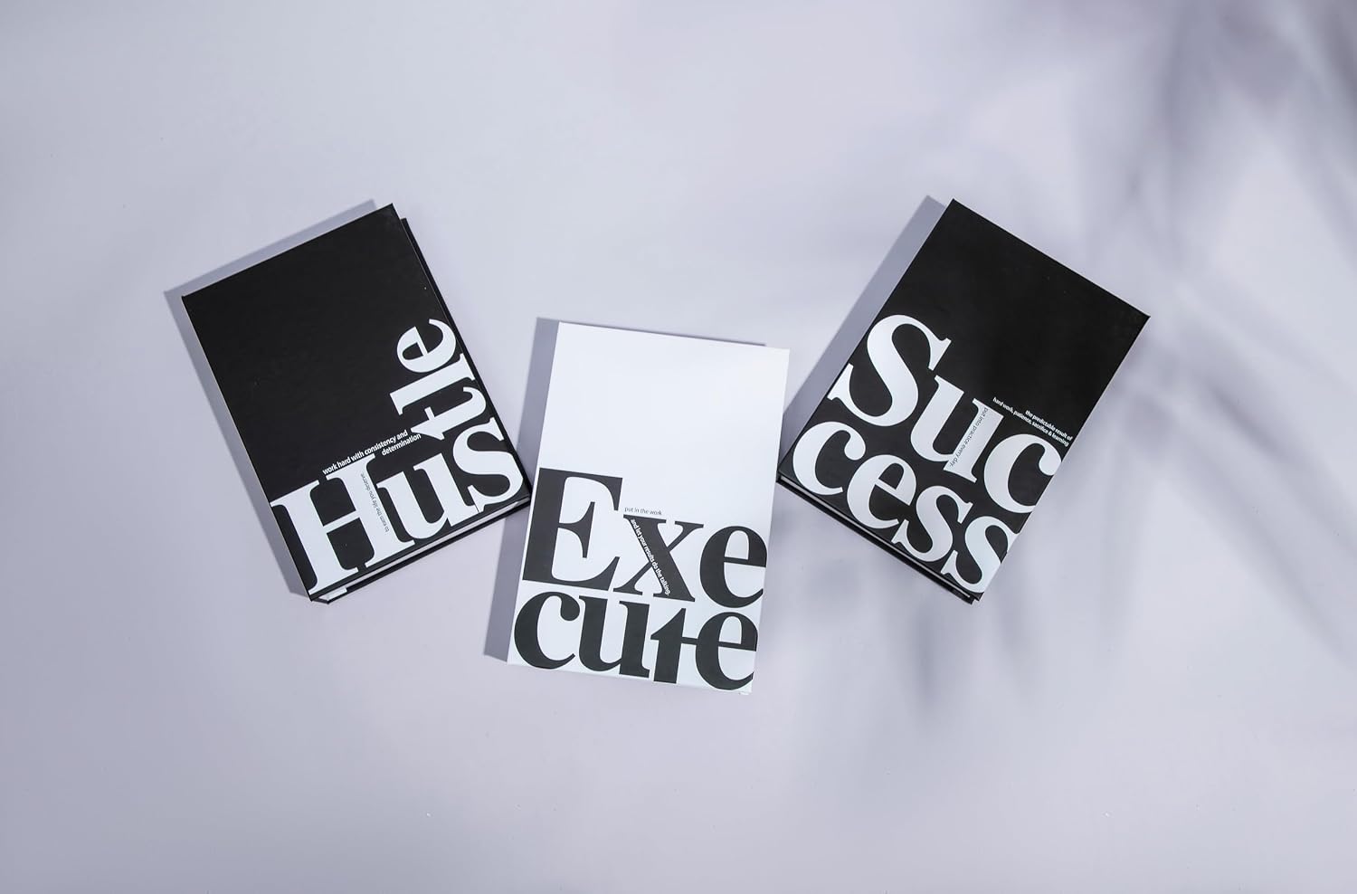 Modern Decorative Books / Motivational / 6.7 x 9.8 x 1.4 / Set of 3