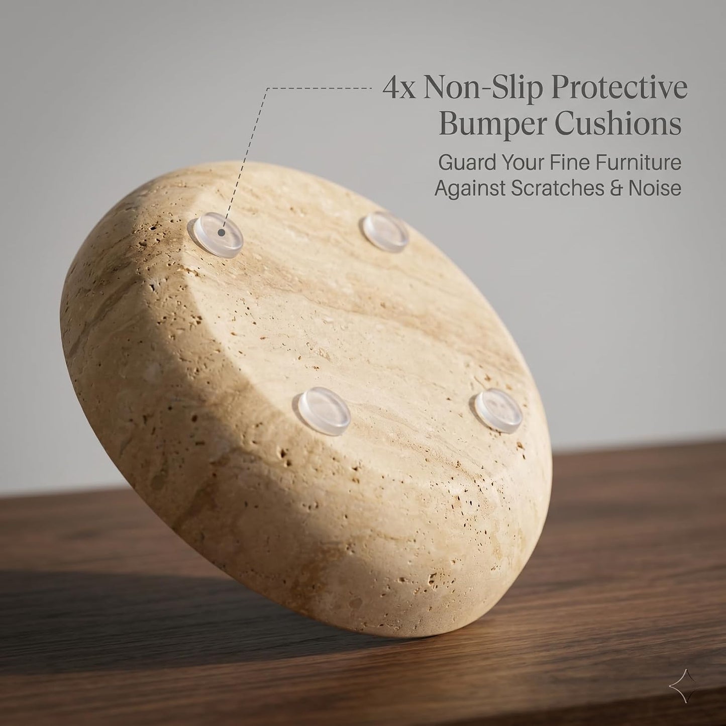Marble Travertine Decorative Bowl / Natural