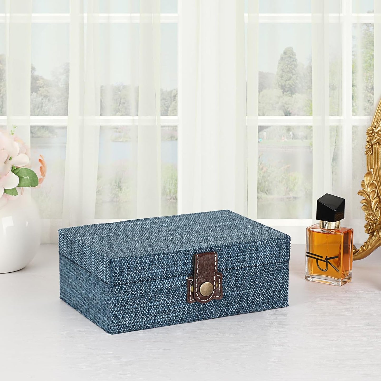 Wooden Decorative Box / Small / Blue