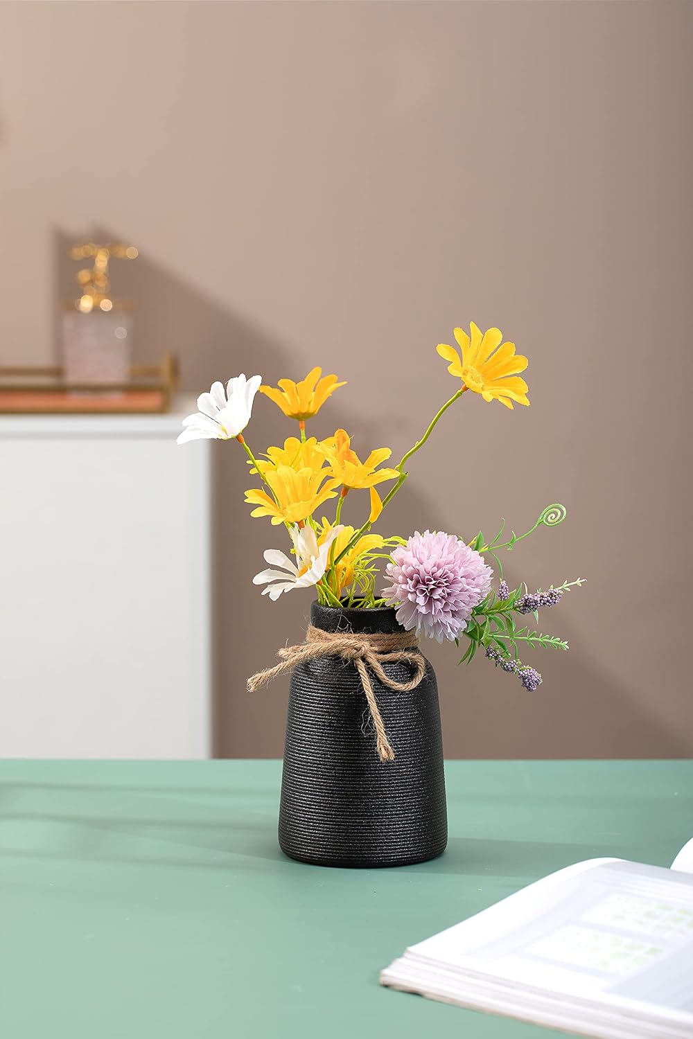 Ceramic Vase / Small Flower Vase / Black
