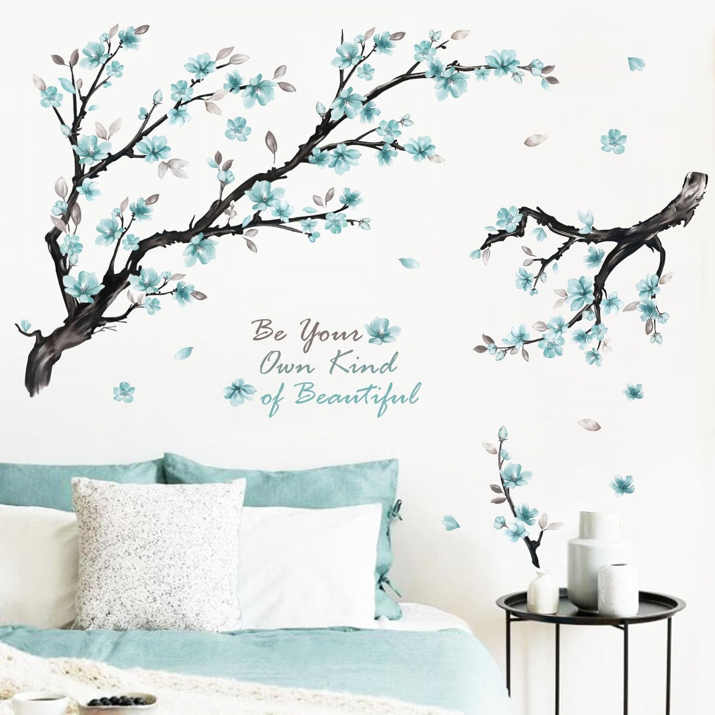 Flowers Wall Stickers / Blue