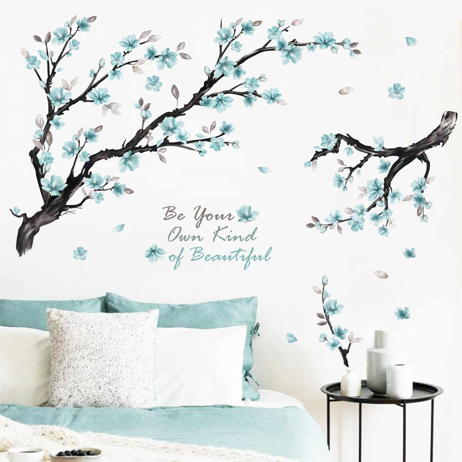 Flowers Wall Stickers / Blue