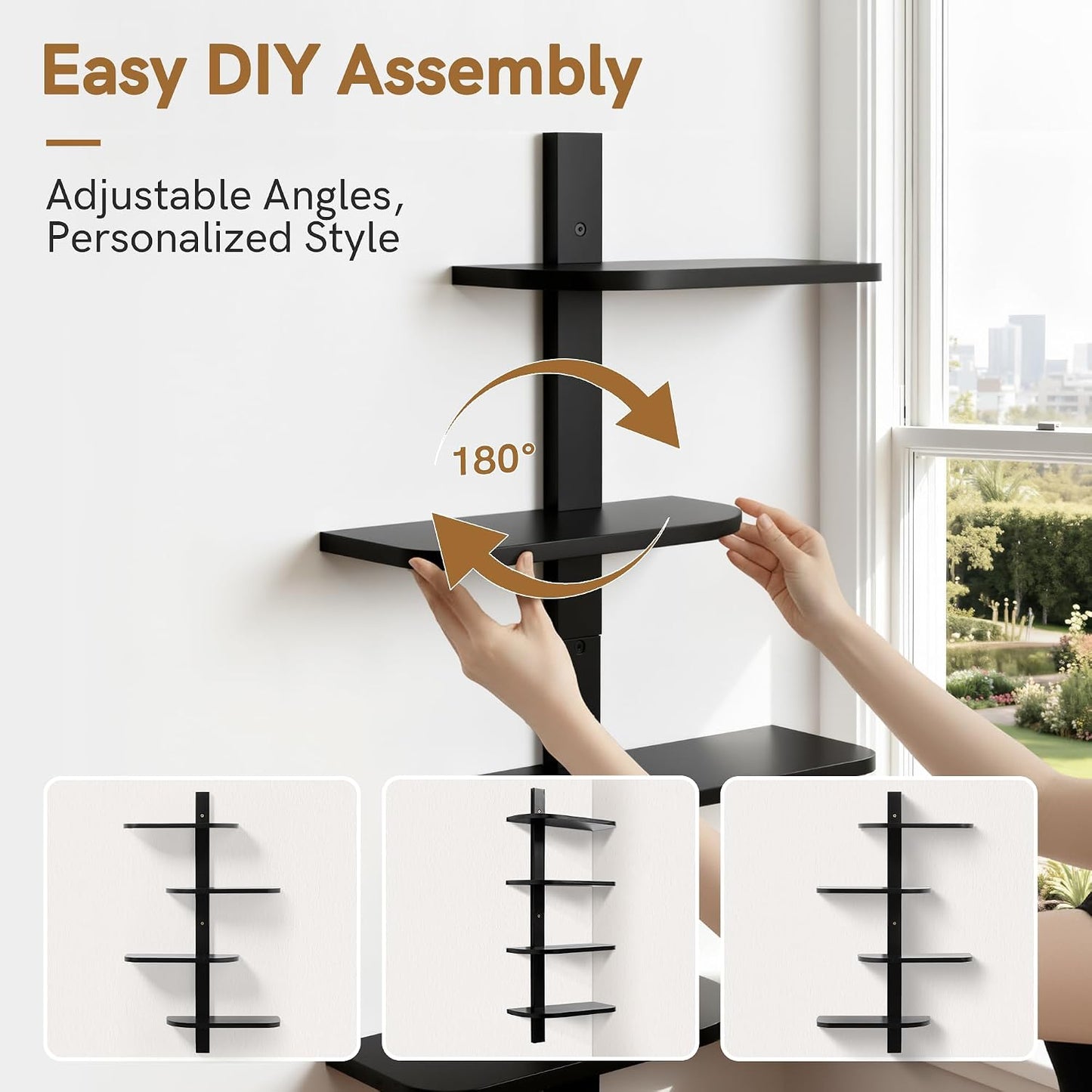 Floating Shelves / Black