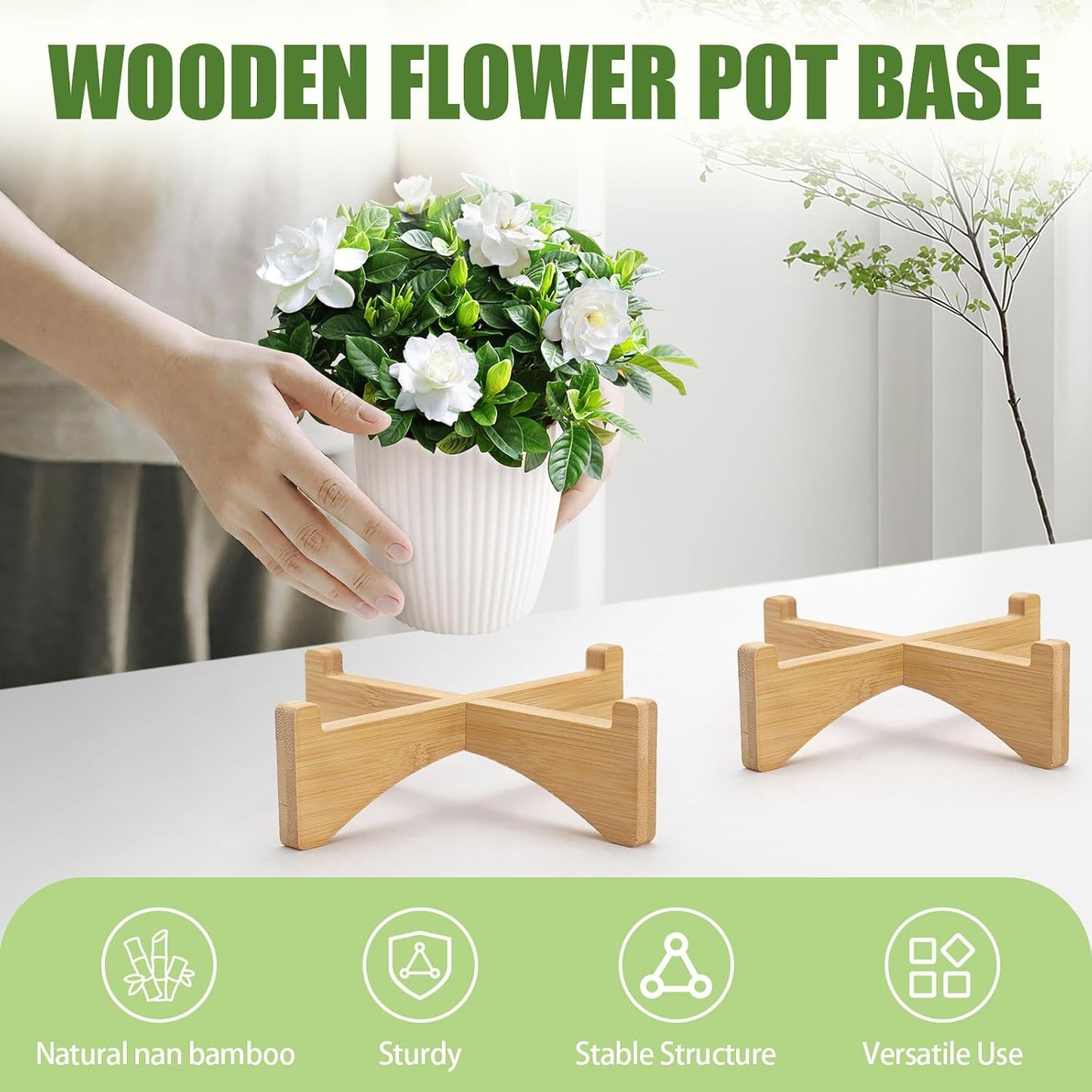 Modern Flower Pot Stand Outdoor Riser