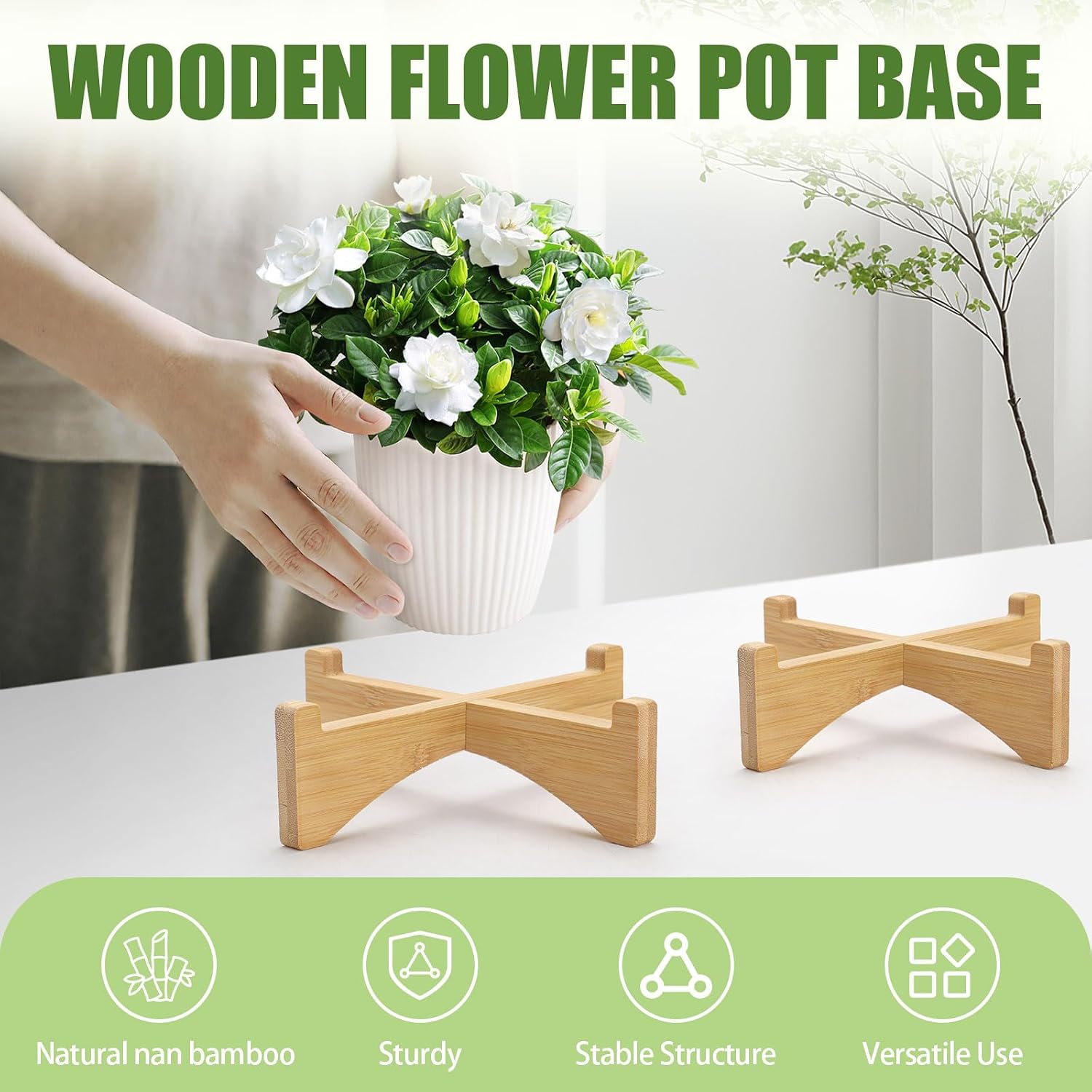 Modern Flower Pot Stand Outdoor Riser