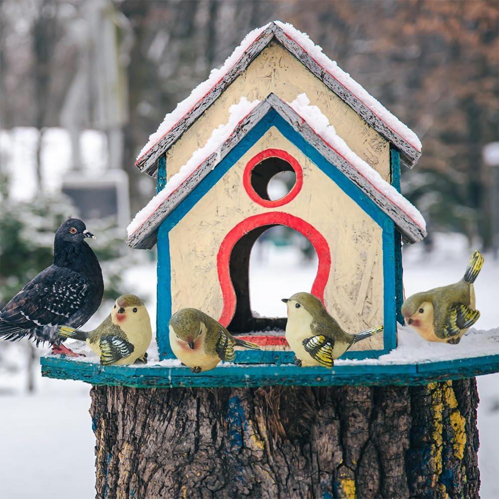 1 True Bird Statue / Set of 4