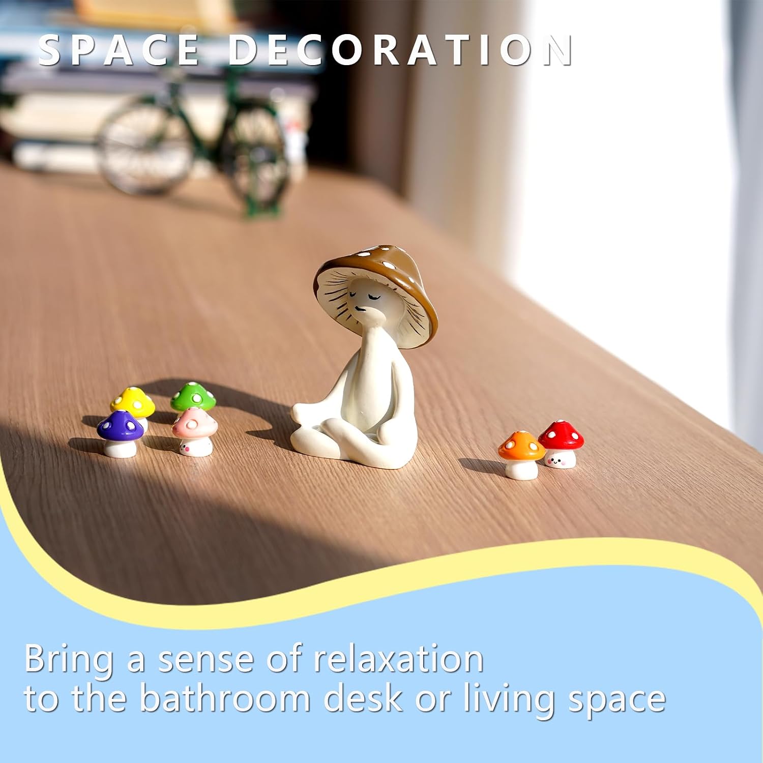 Meditating Mushroom Man Statue