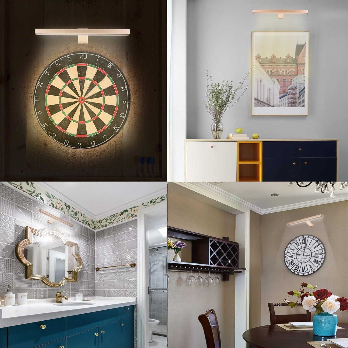 MIOBLUE Rechargeable Picture Lights with Remote, 16" Battery Operated Painting Light Display Lamp with 3 Lighting