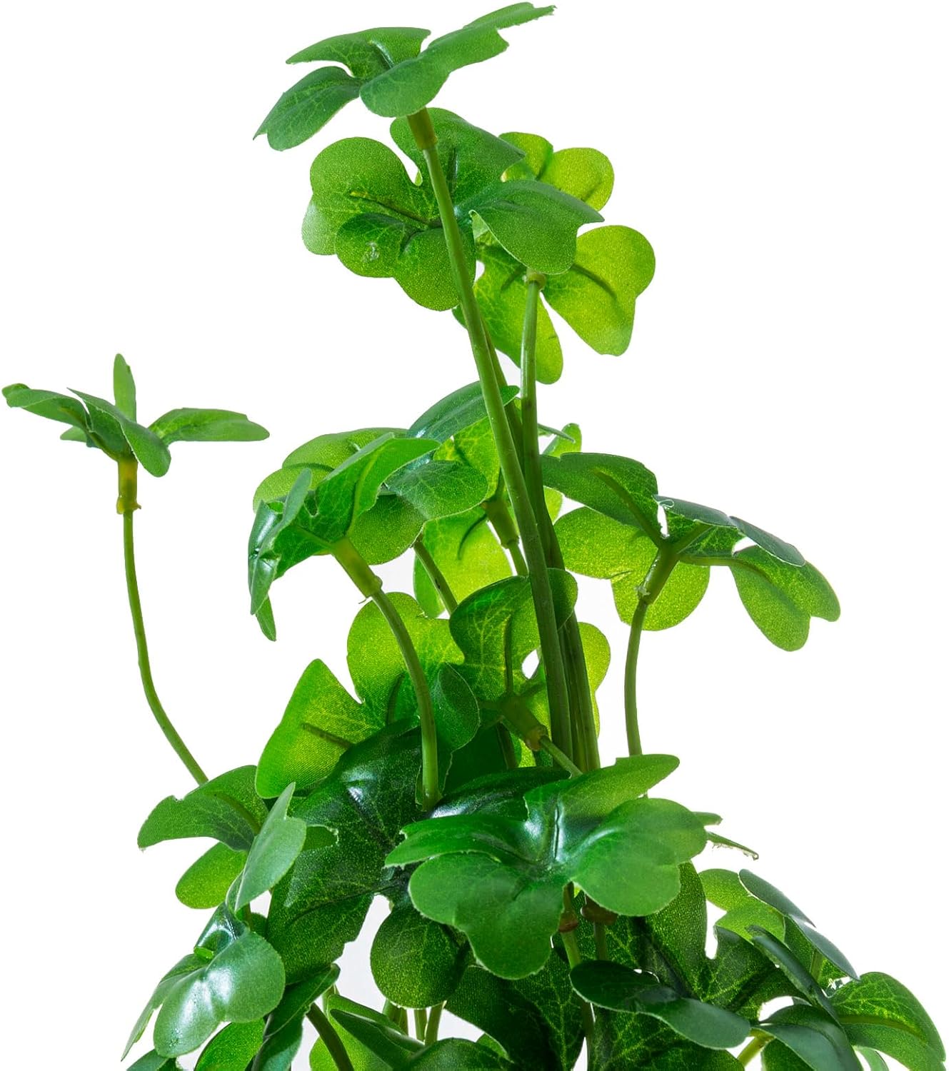 Faux Plant / Small Artificial Potted Plants Indoor in Glass Pot / Clear / 9.5 Inch / Set of 3