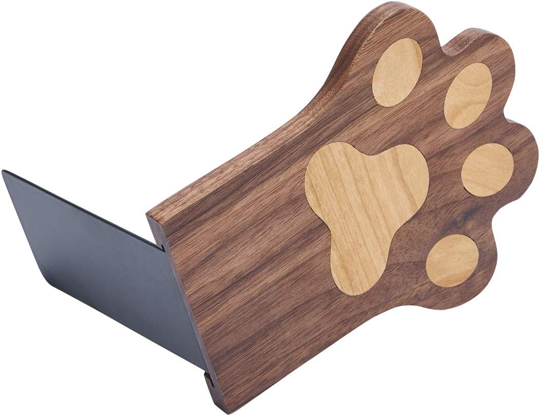 Paw Bookends / Non-Skid Bookend / Paws-walnut