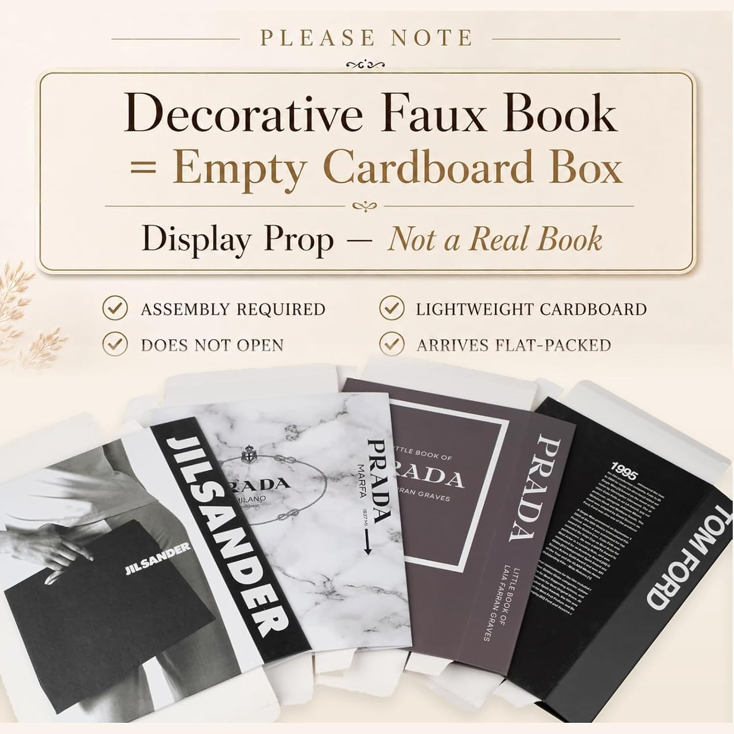 Not Real Books / Marble_large / Set of 4