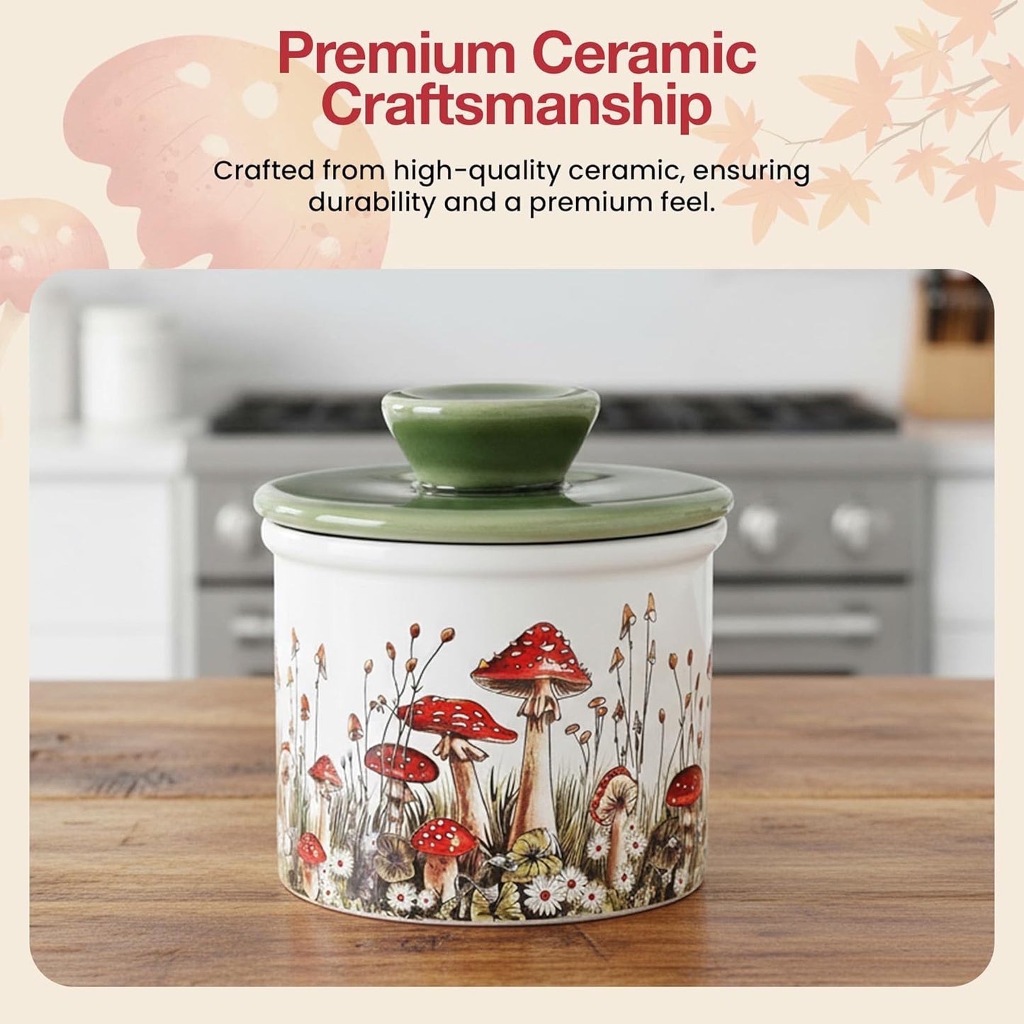 Ceramic French Butter Dish
