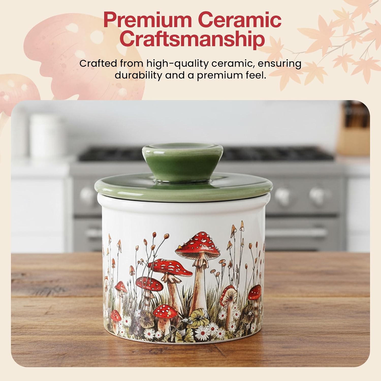 Ceramic French Butter Dish