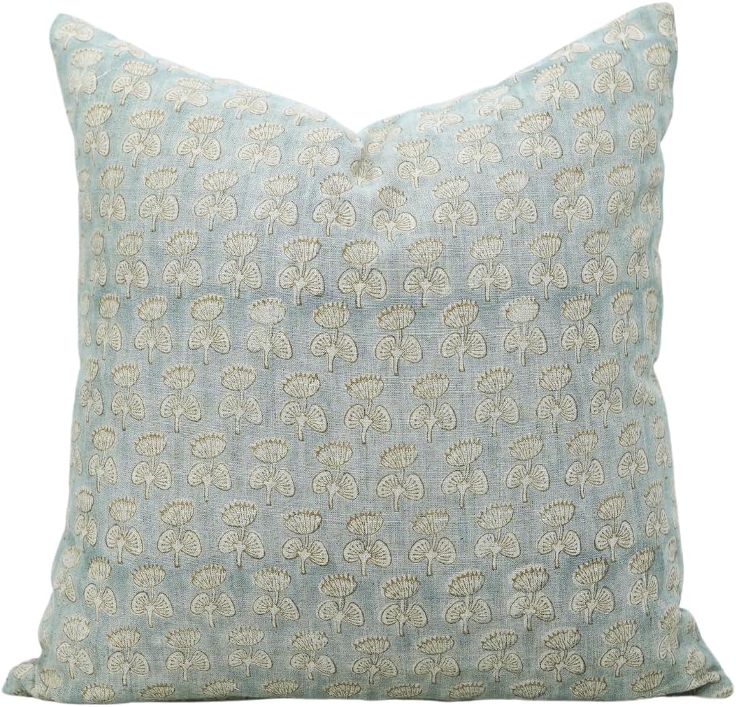 MIULEE Linen Fringe Decorative Fall Euro Throw Pillow Covers Brick 24x24