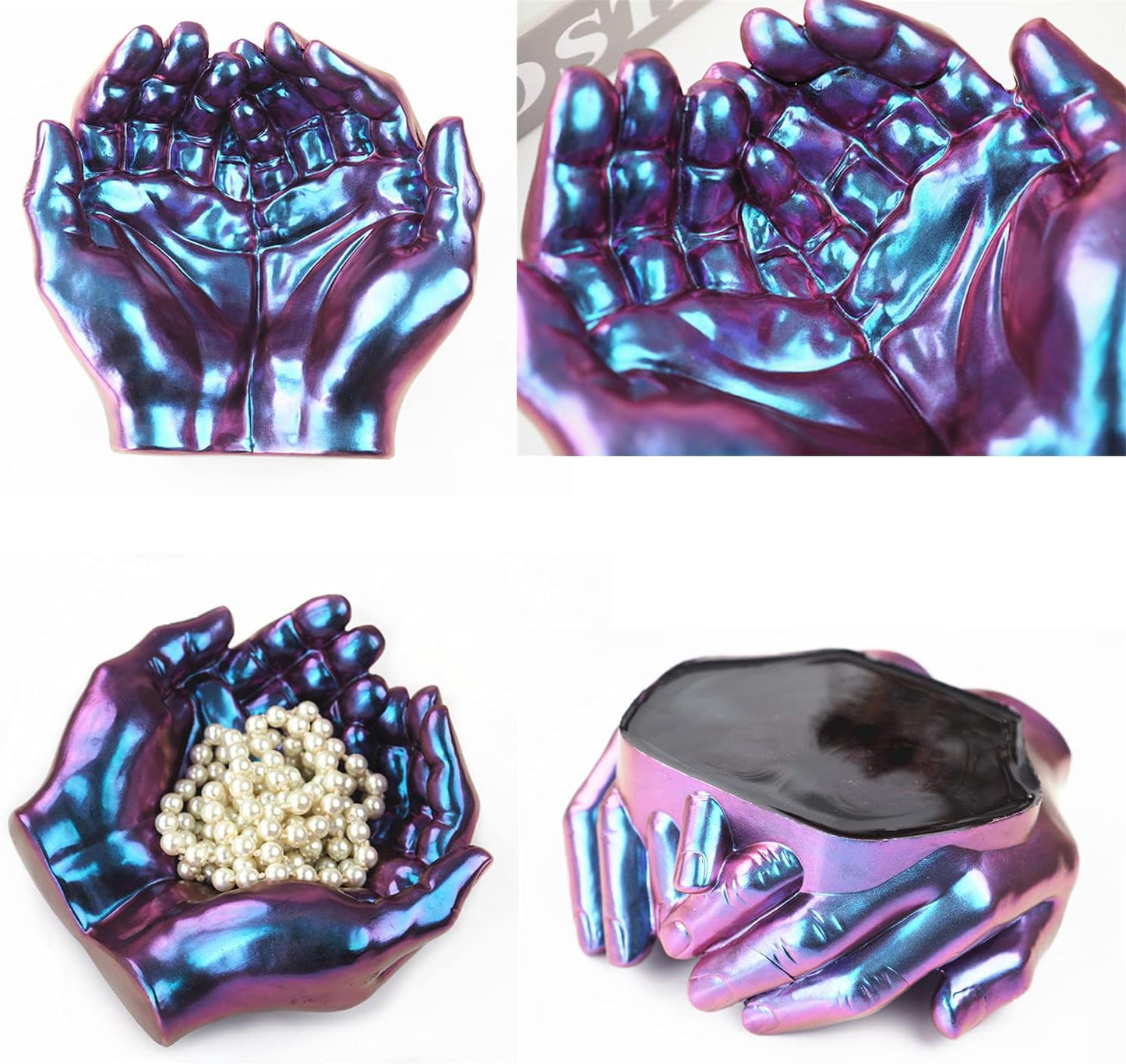 Candle Holder / Hand Shape Tray Silicone Mold for Epoxy Casting