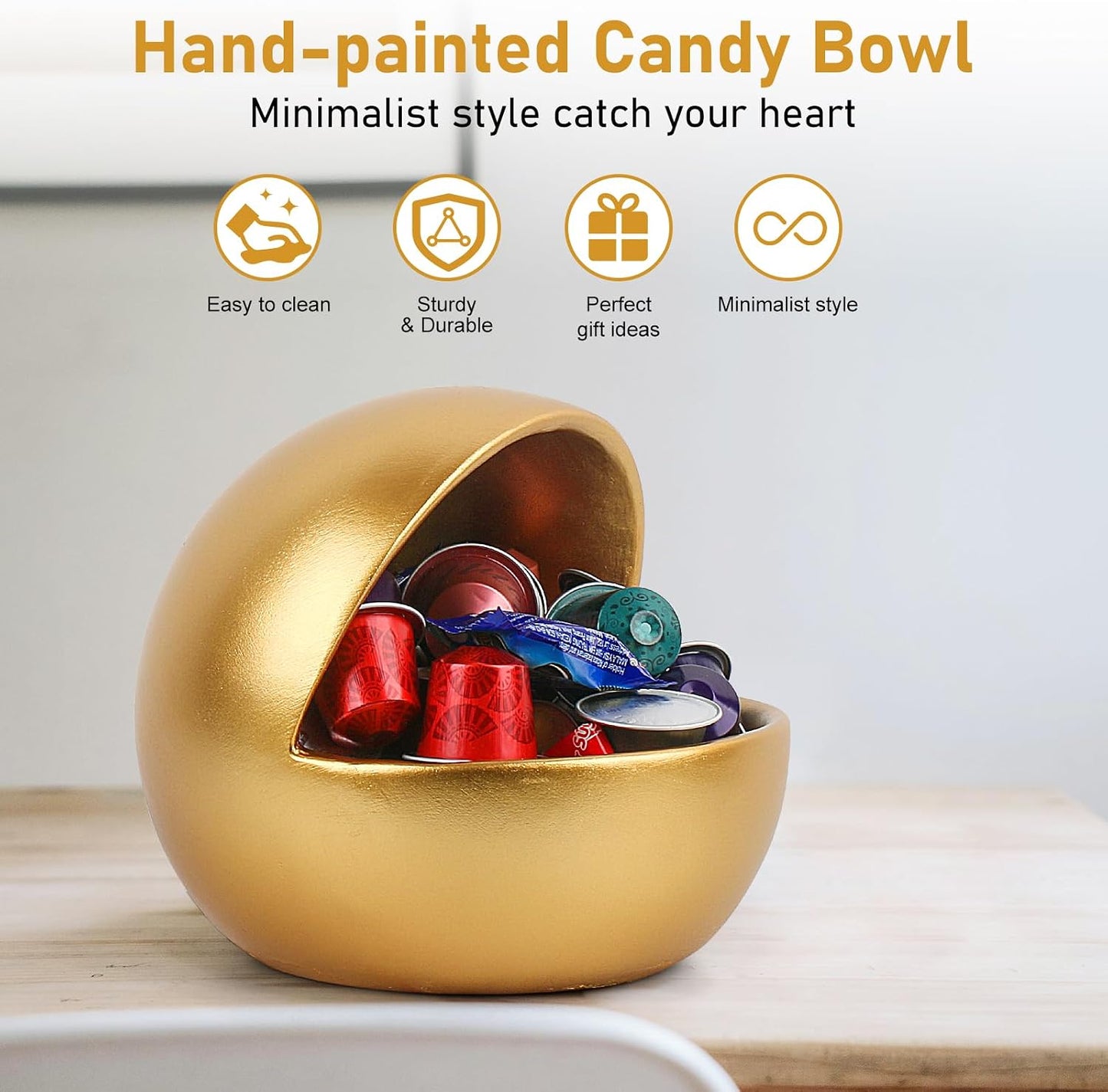 Decorative Candy Bowl / Gold / S