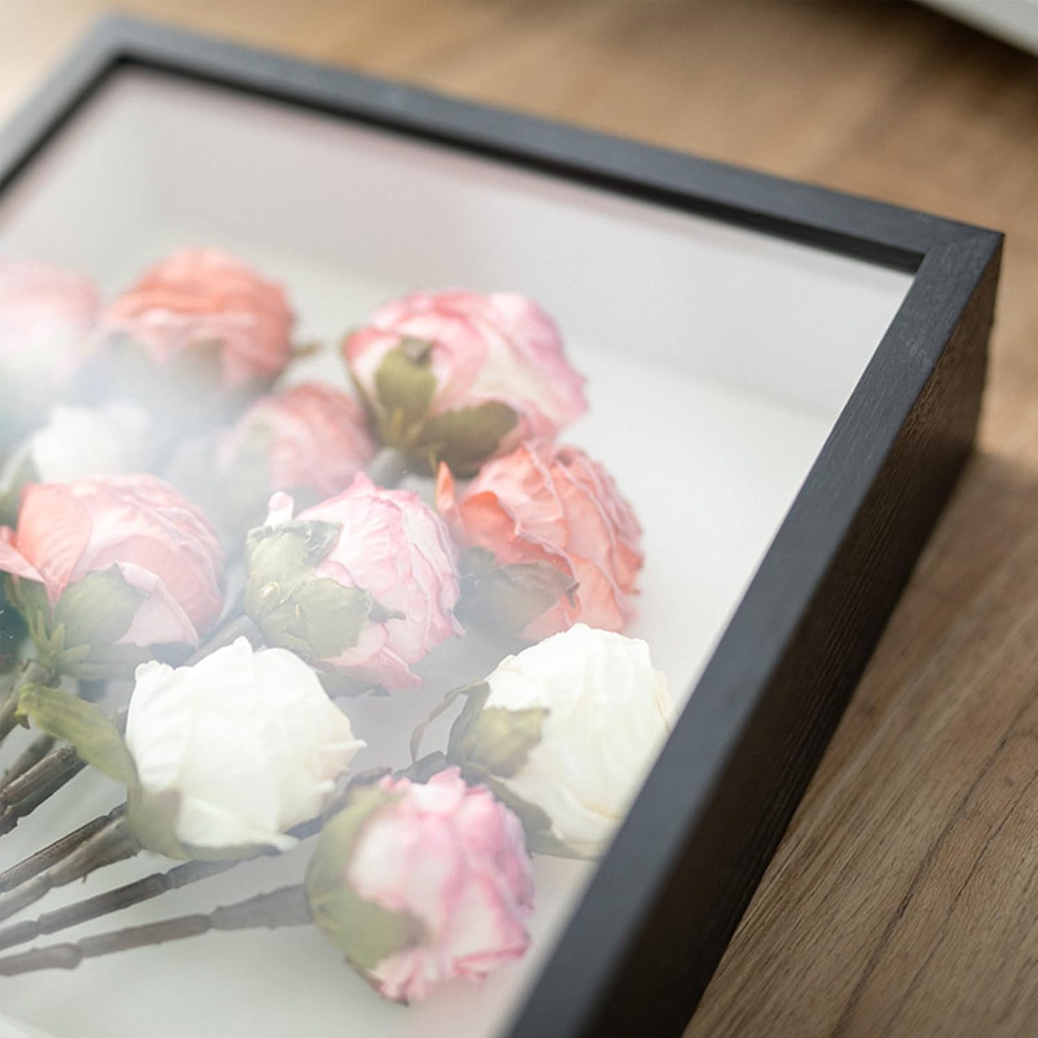 Shadow Box Frame 8x10 - 3 Pack Wood Deep Shadowbox with Glass Shadow Boxes Display Cases Suitable for Photos, Dried