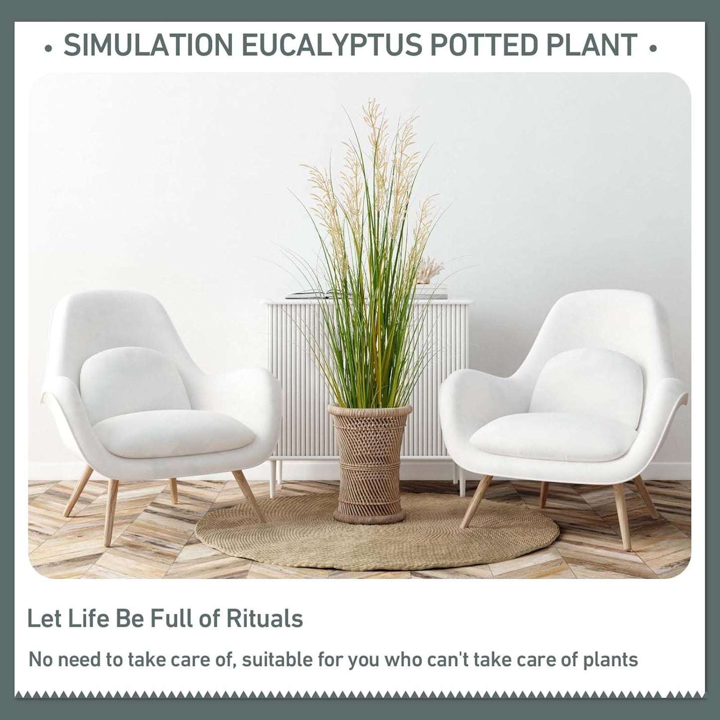 Artificial Plant / Faux House Plants in Pot / 47 Inch
