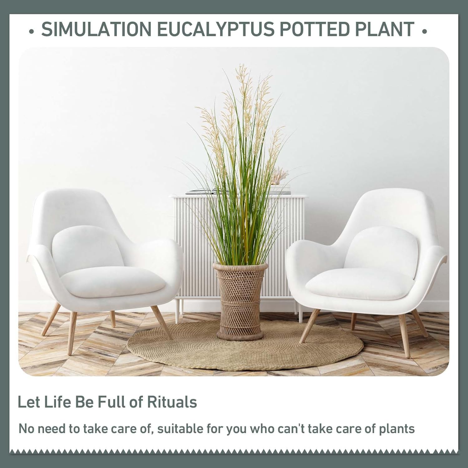 Artificial Plant / Faux House Plants in Pot / 47 Inch