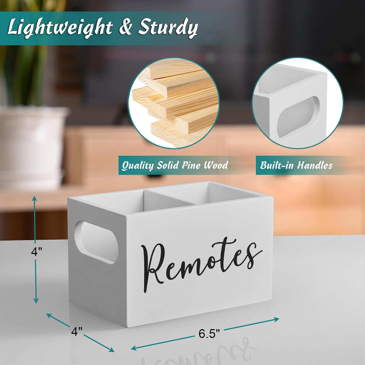 Remote Control Holder / White / 2 Slots
