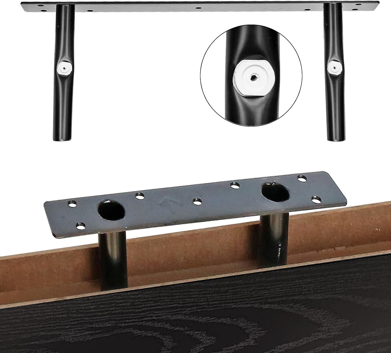 QEEIG Bathroom Shelves Over Toilet - Wall Mounted Floating Shelves Toilet Paper Storage Small Farmhouse Decor Shelf 16