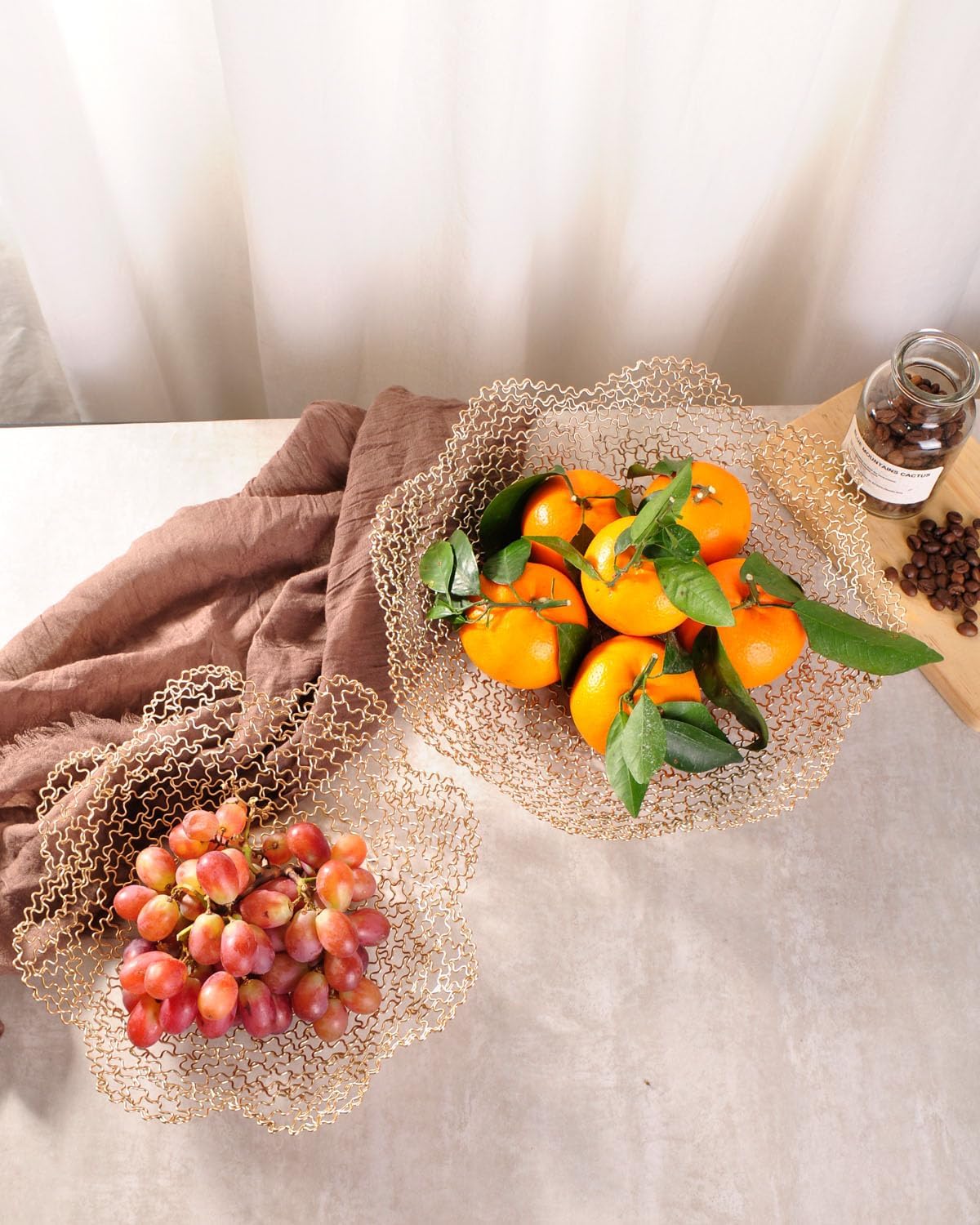 Vegetable Fruit Bowl Basket / Normal / Gold