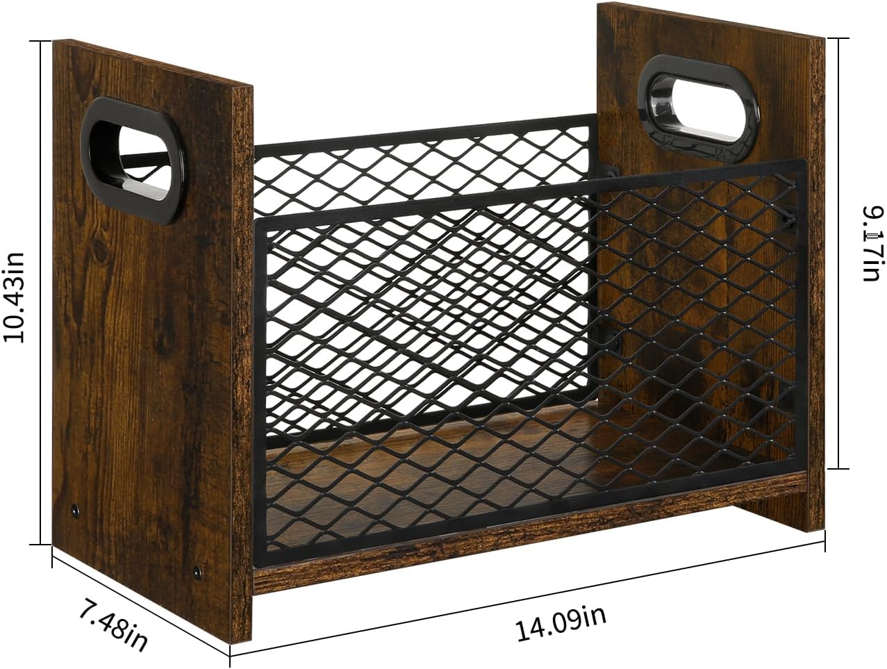 YINMIT Magazine Holder, Magazine Rack Floor, Magazine Storage Basket, File Holder Organizer, Folder Organizer for
