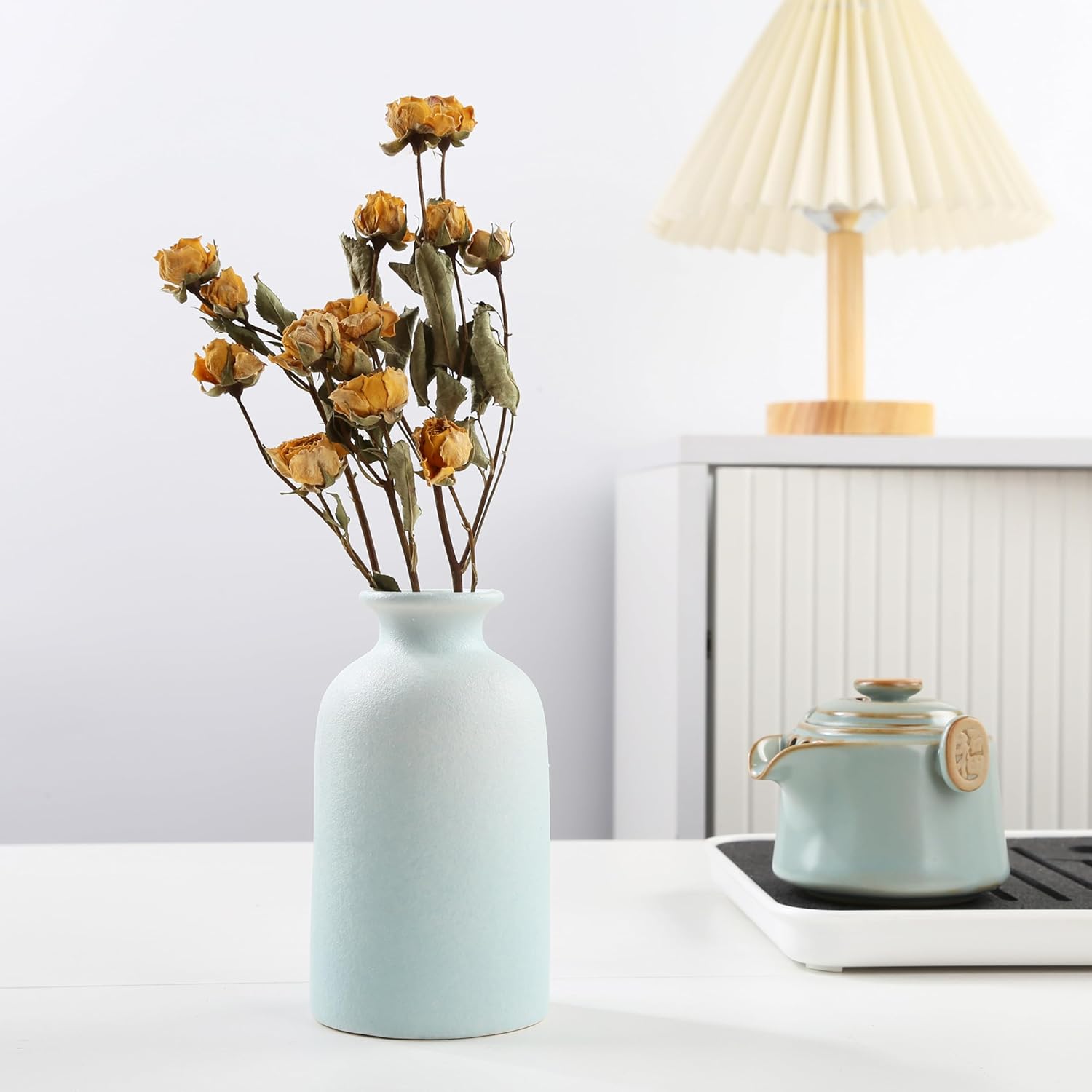 Ceramic vase Dry Flower Vases / Blue / Small