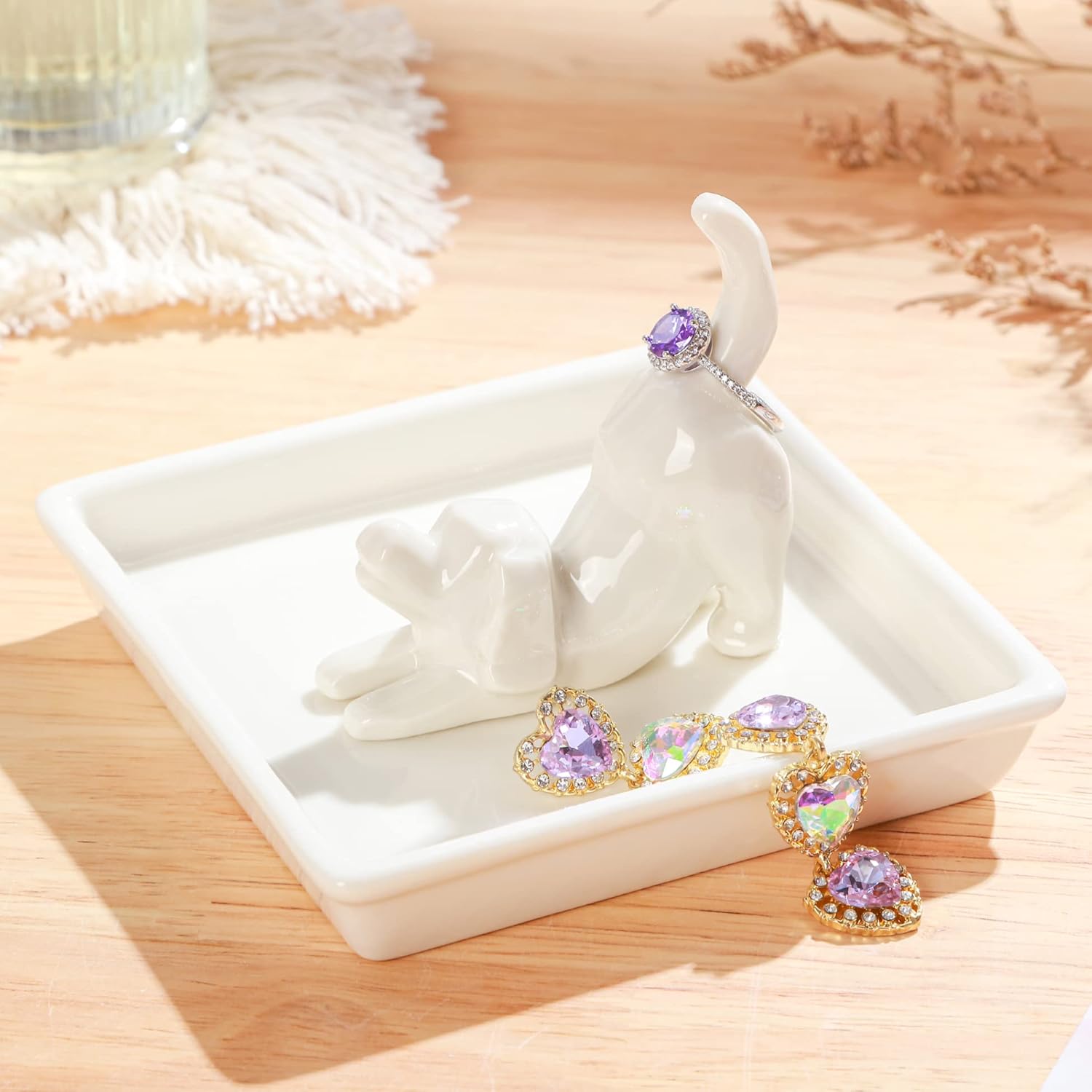 Ring Holder Dish Jewelry Holder / Dog