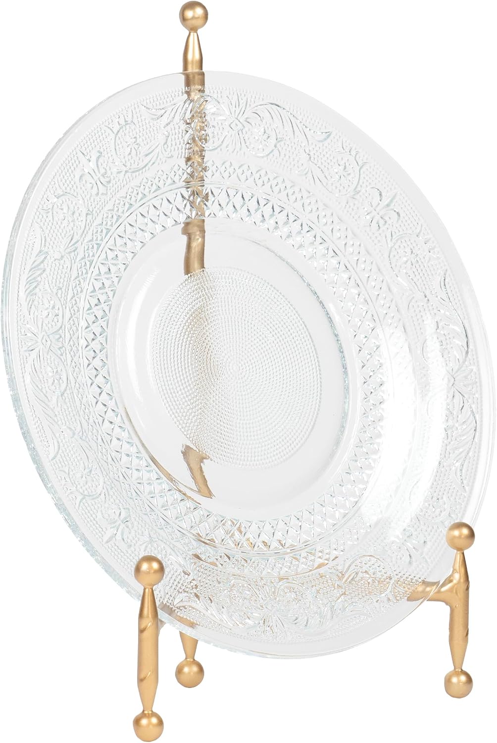 Decorative Tripod Plate Stand and Art Holder Easel in Finish / Height - 11.5 / Gold