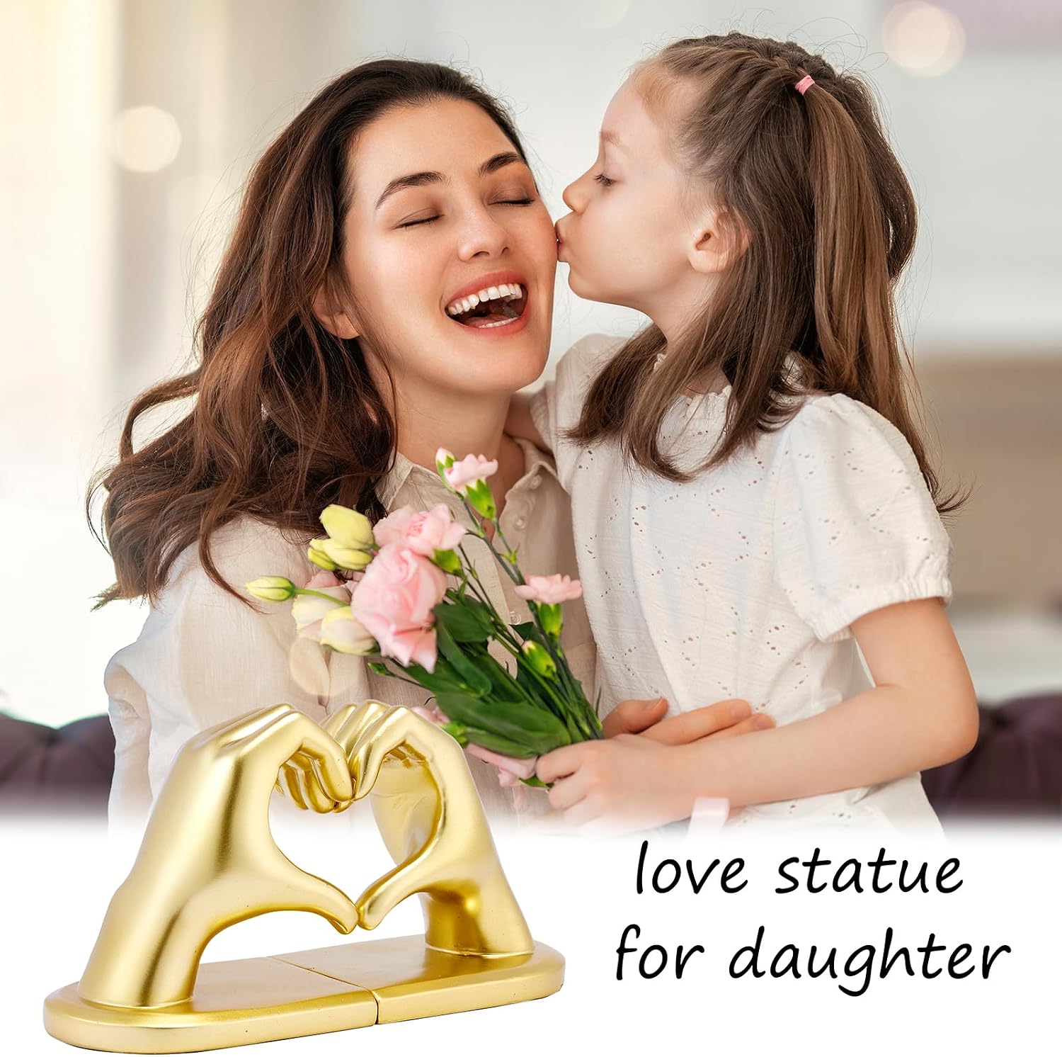 Gold Book Ends Bookends Heart Design / Bookend-gold